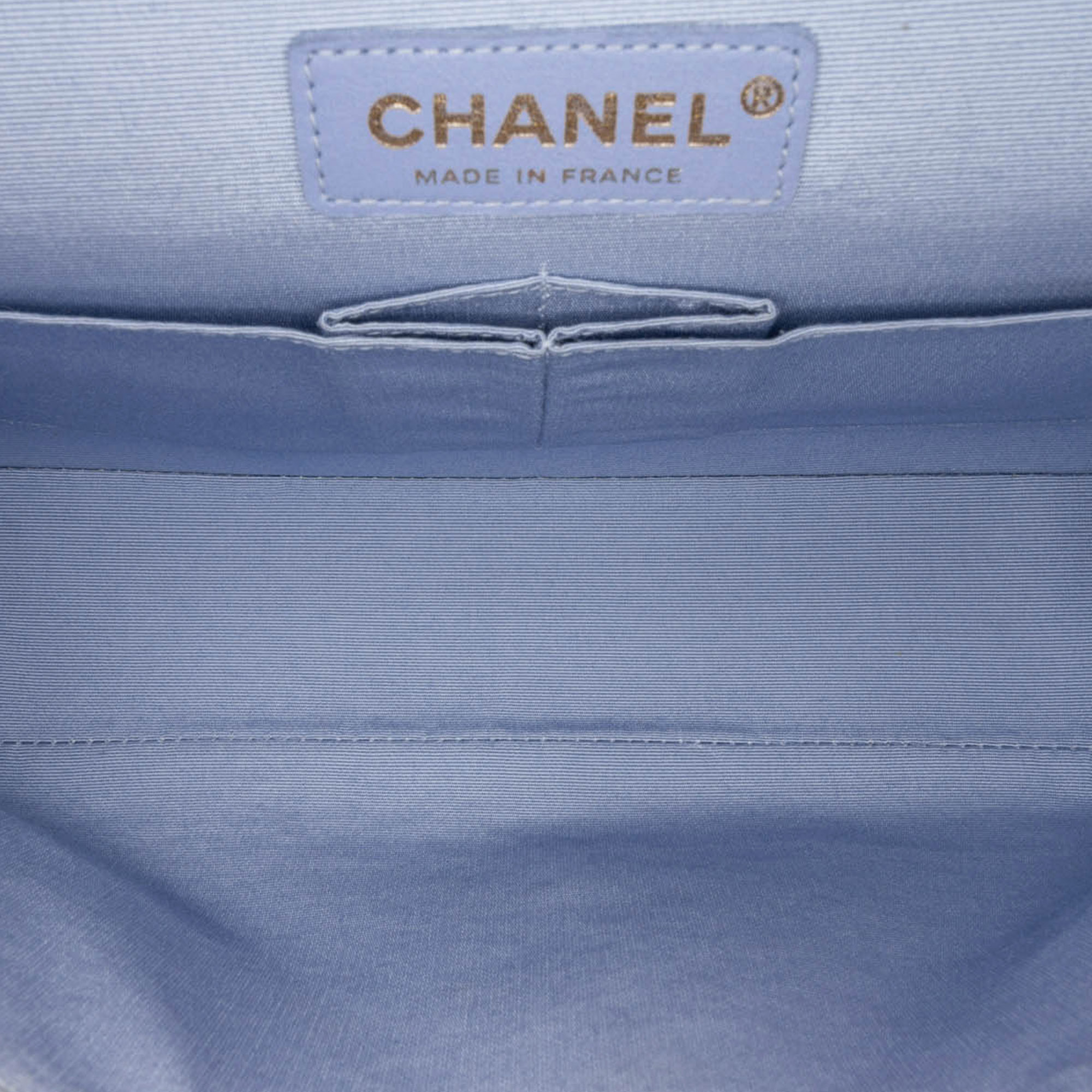 Chanel Multicolor Medium Classic Printed Lambskin Watercolor Double Flap 