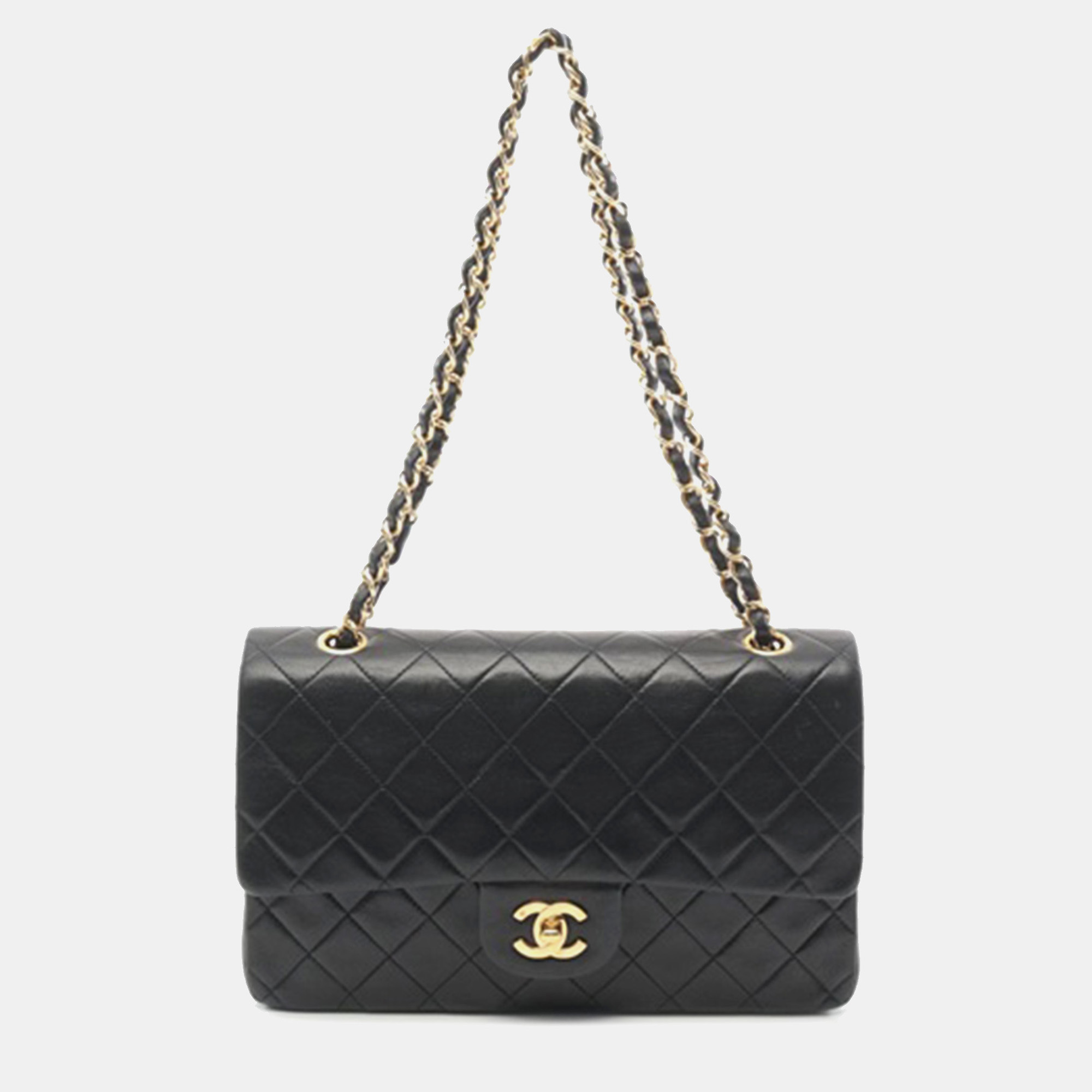 

Chanel Black Medium Classic Lambskin Double Flap