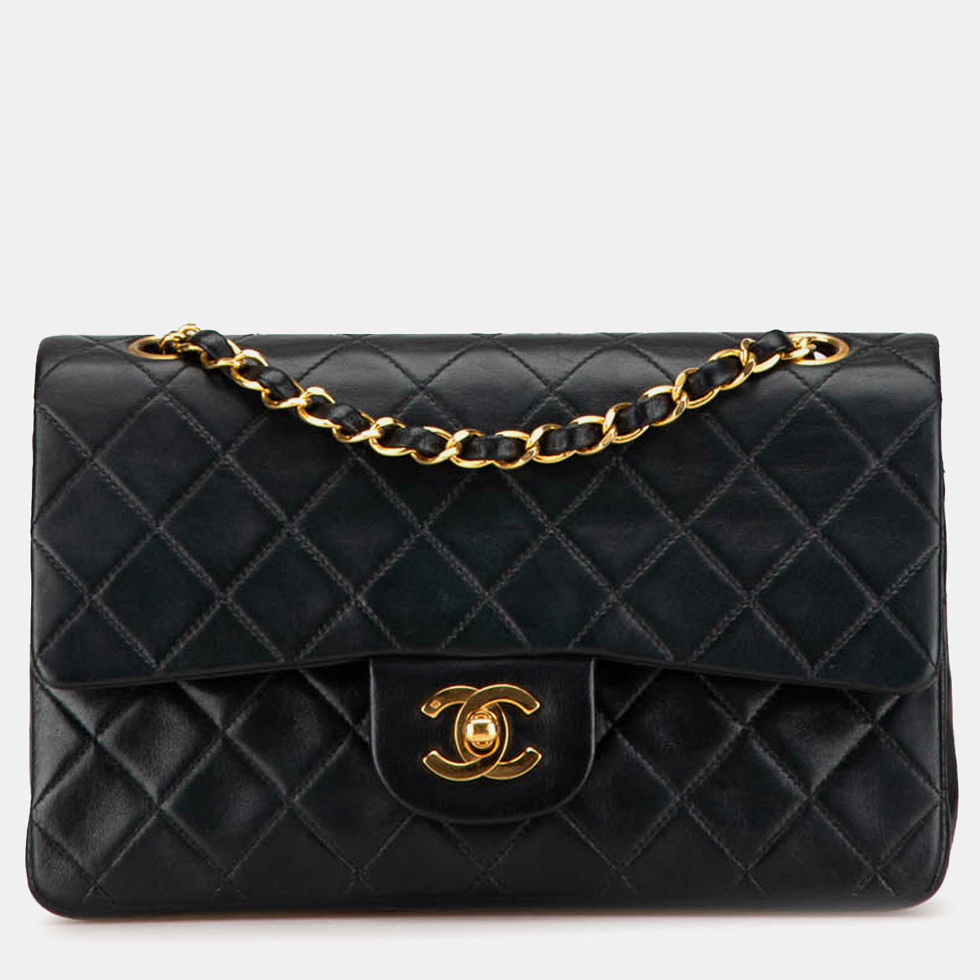 

Chanel Black Small Classic Lambskin Double Flap