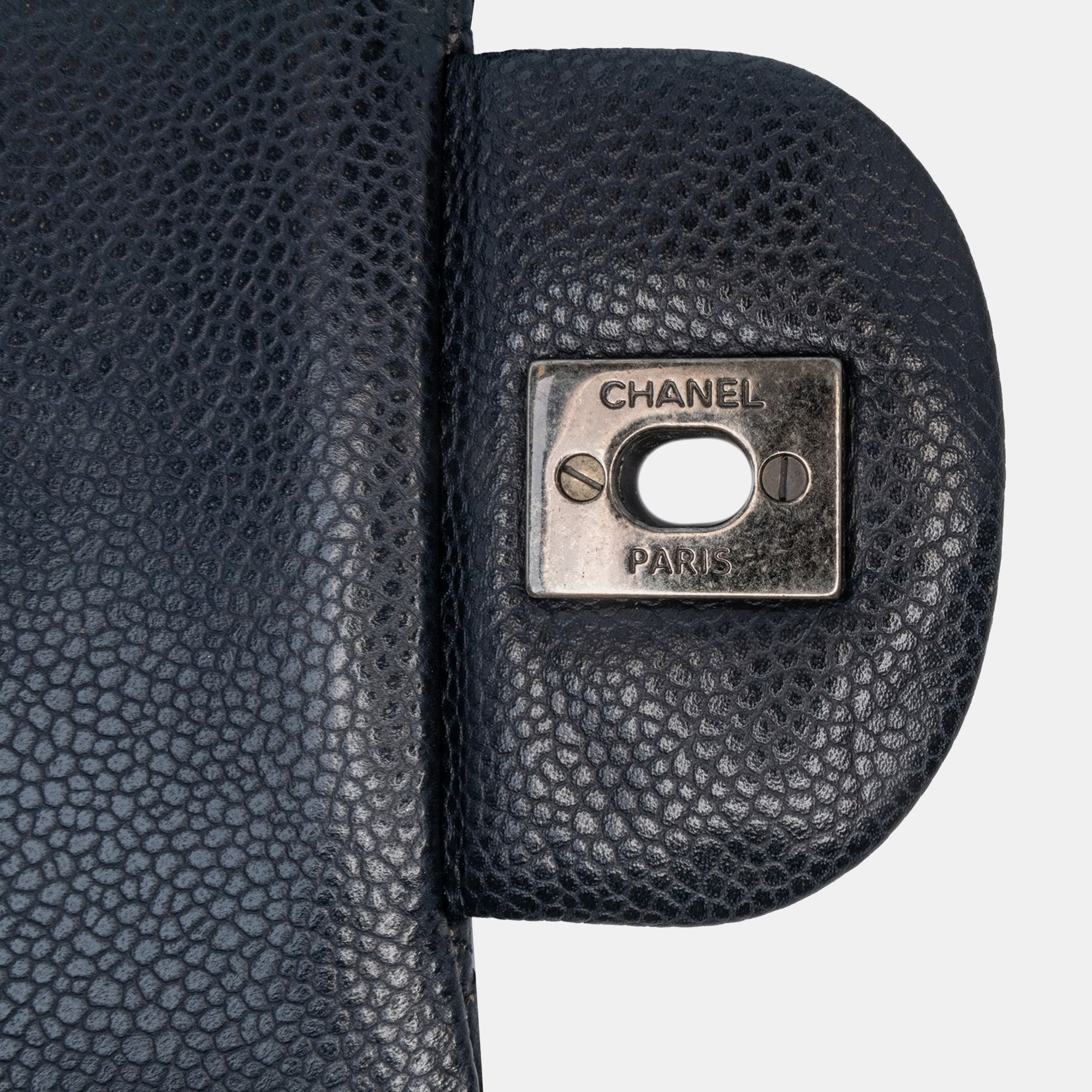 Chanel Black Jumbo Classic Caviar Double Flap 
