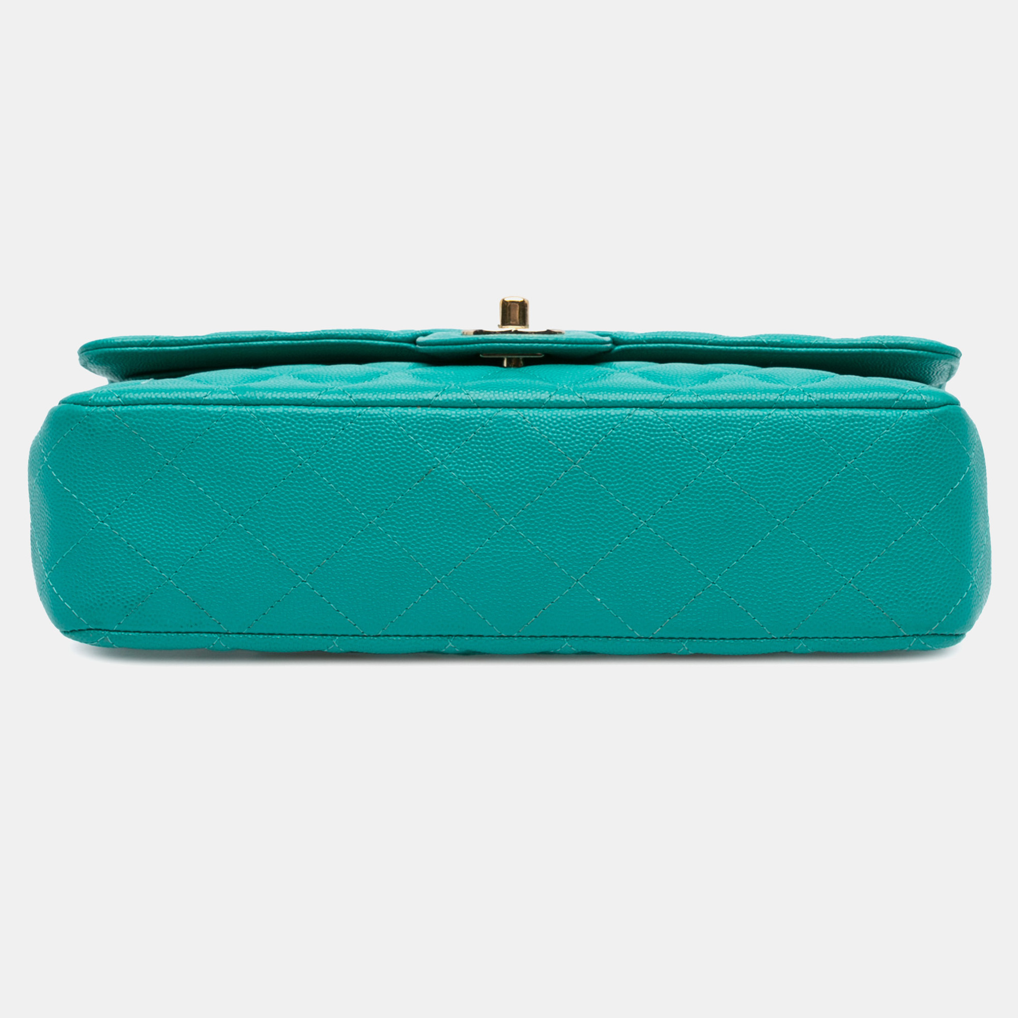 Chanel Blue Medium Classic Caviar Double Flap 