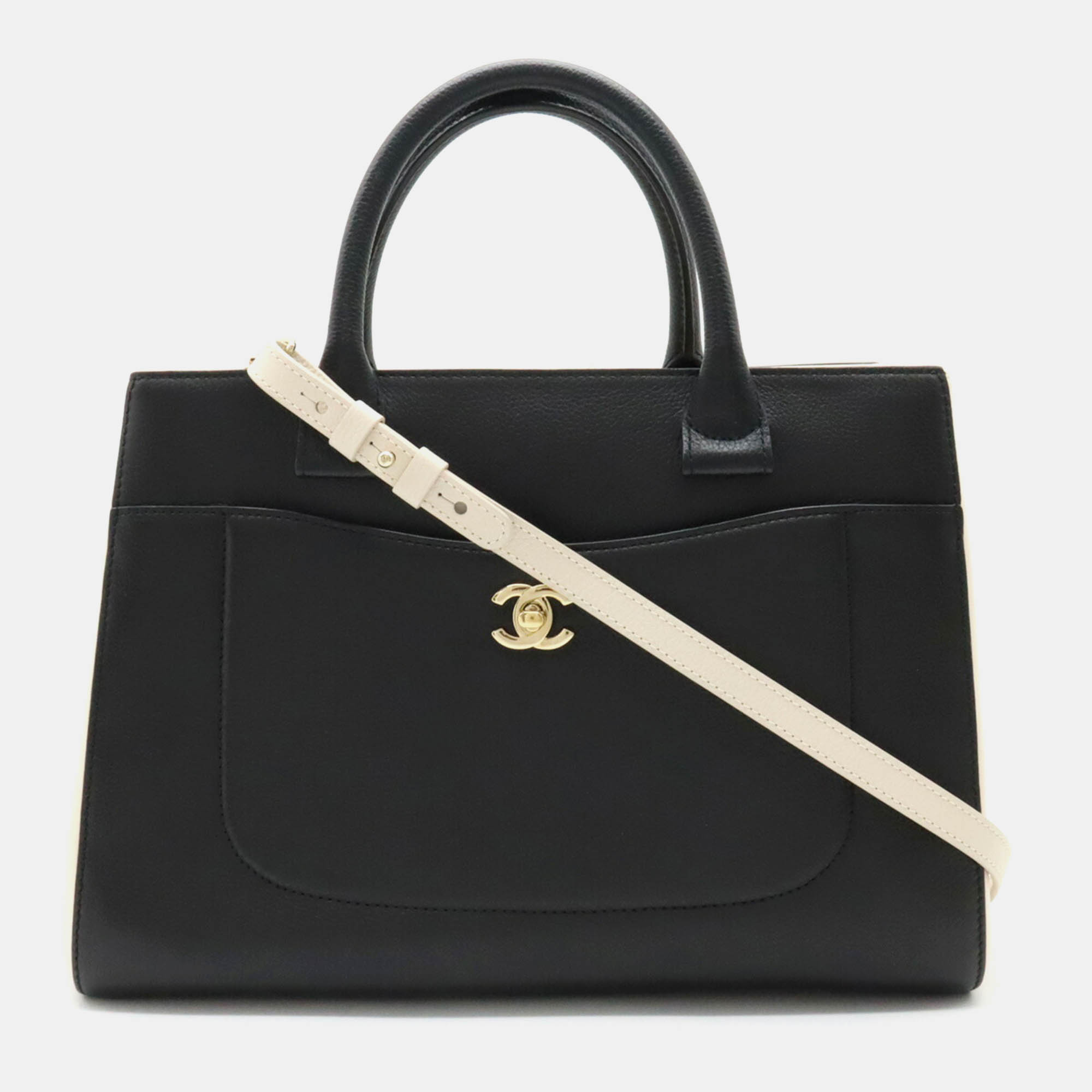 

Chanel Black Leather Neo Executive Line Handbag