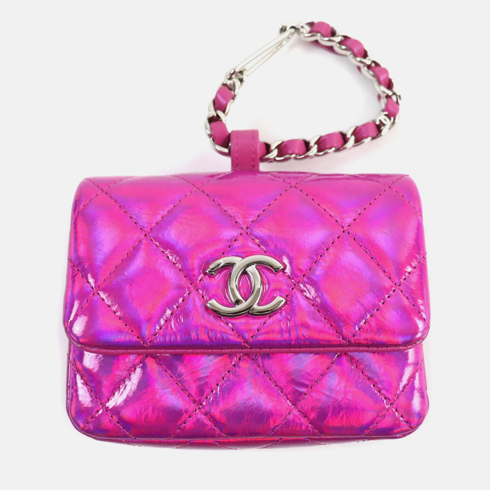 

Chanel Pink Plastic Enamel Pouch