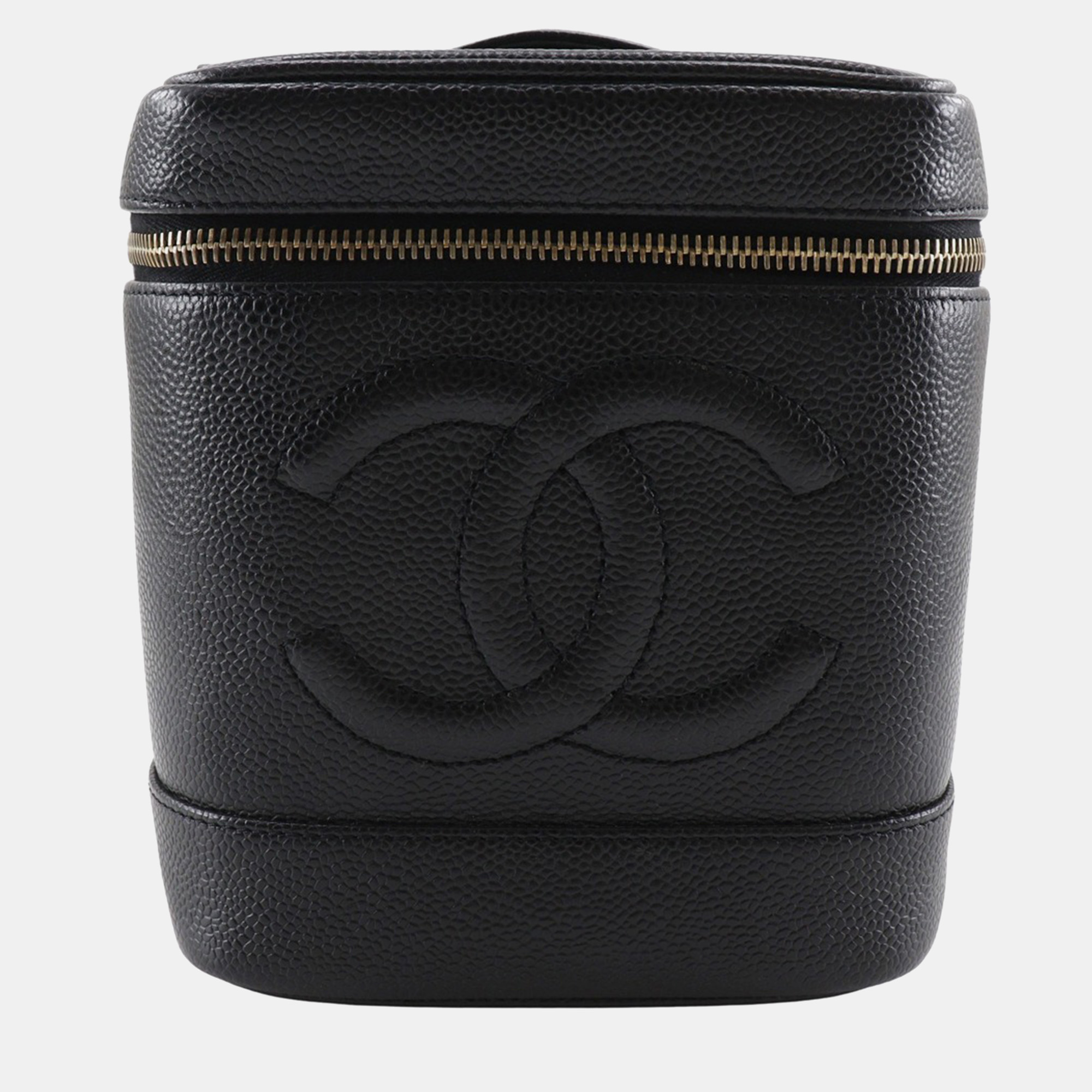 

Chanel Black Leather Vanity Bag