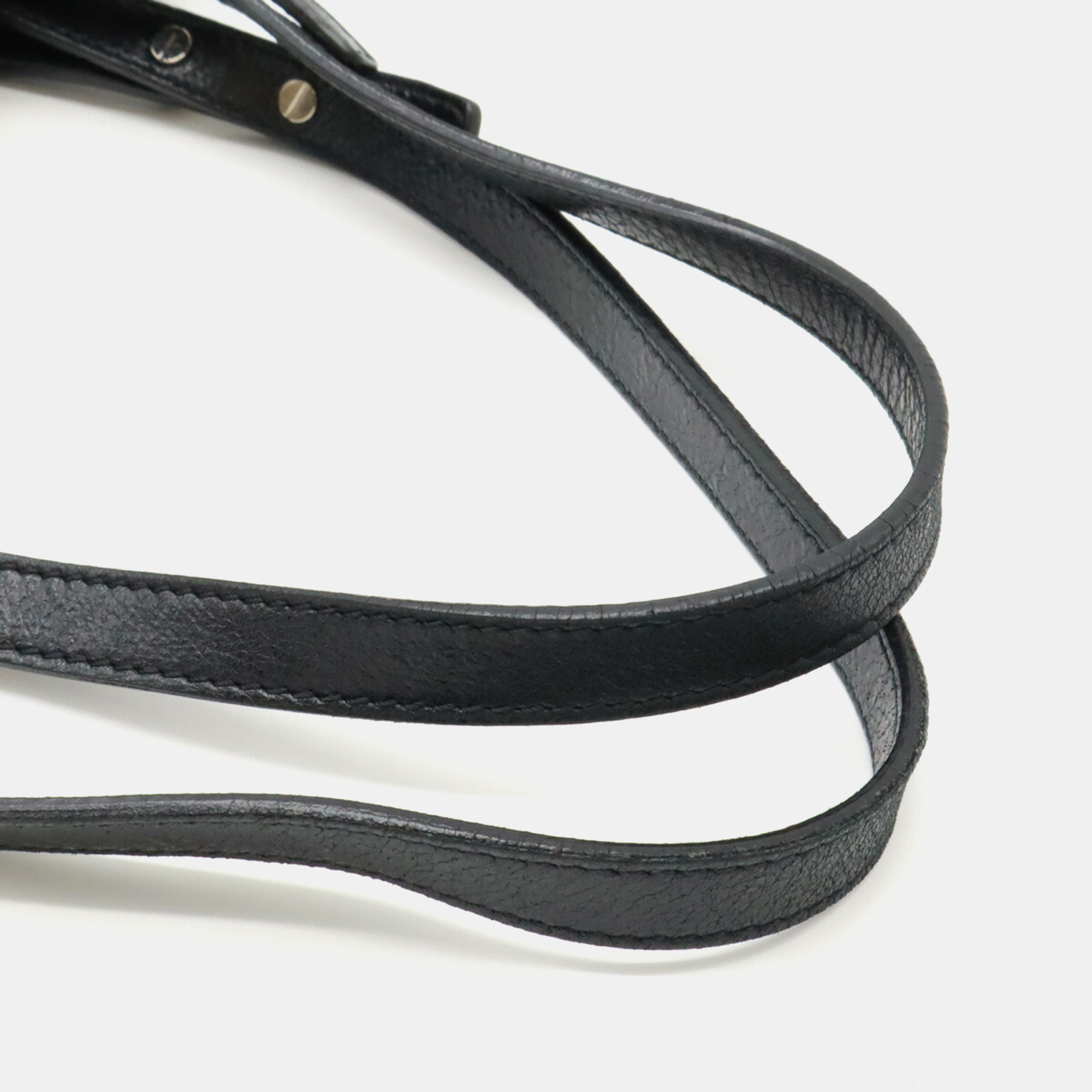 Chanel Black Leather On the Road Tote Bag 