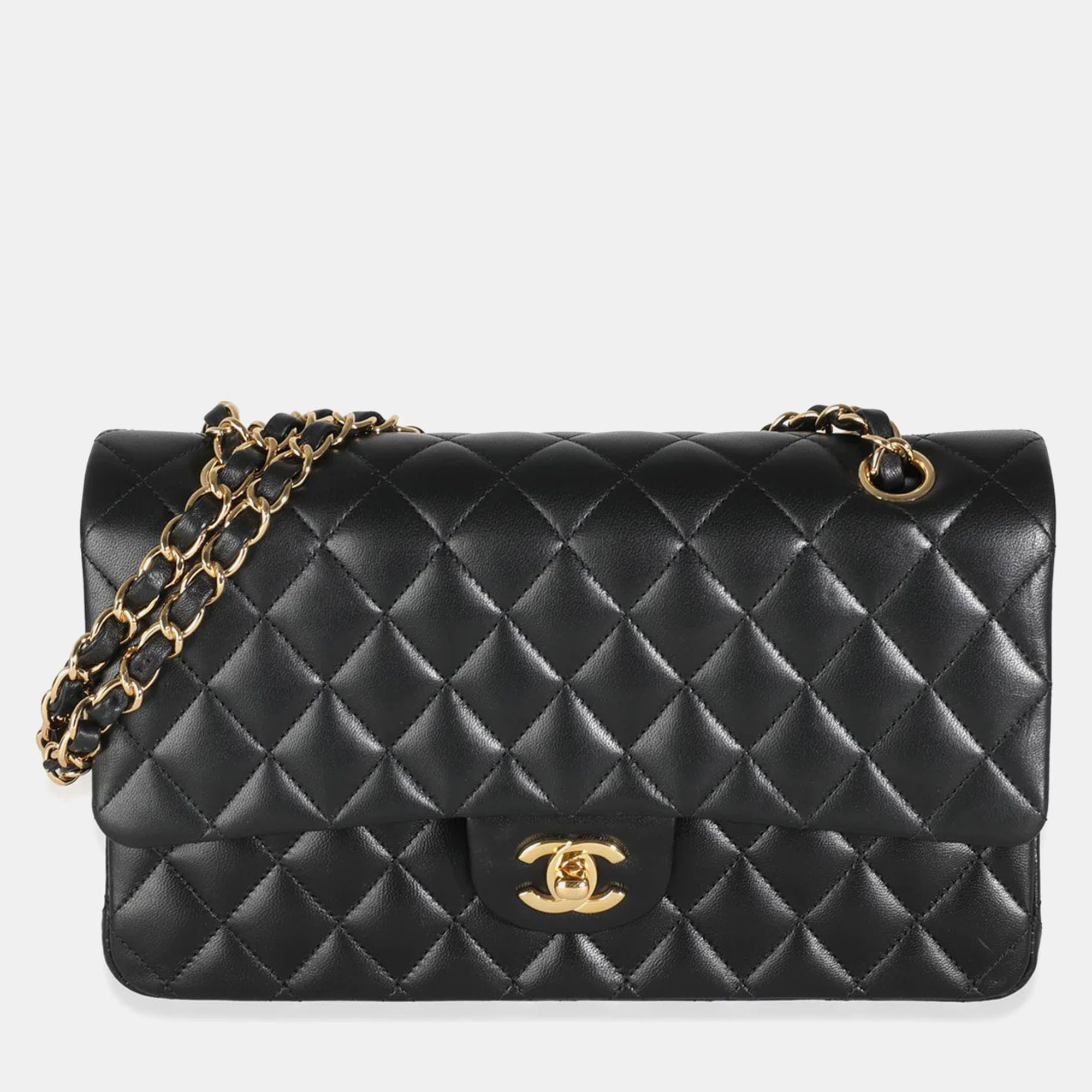 

Chanel Black Quilted Lambskin Medium Classic Double Flap Bag