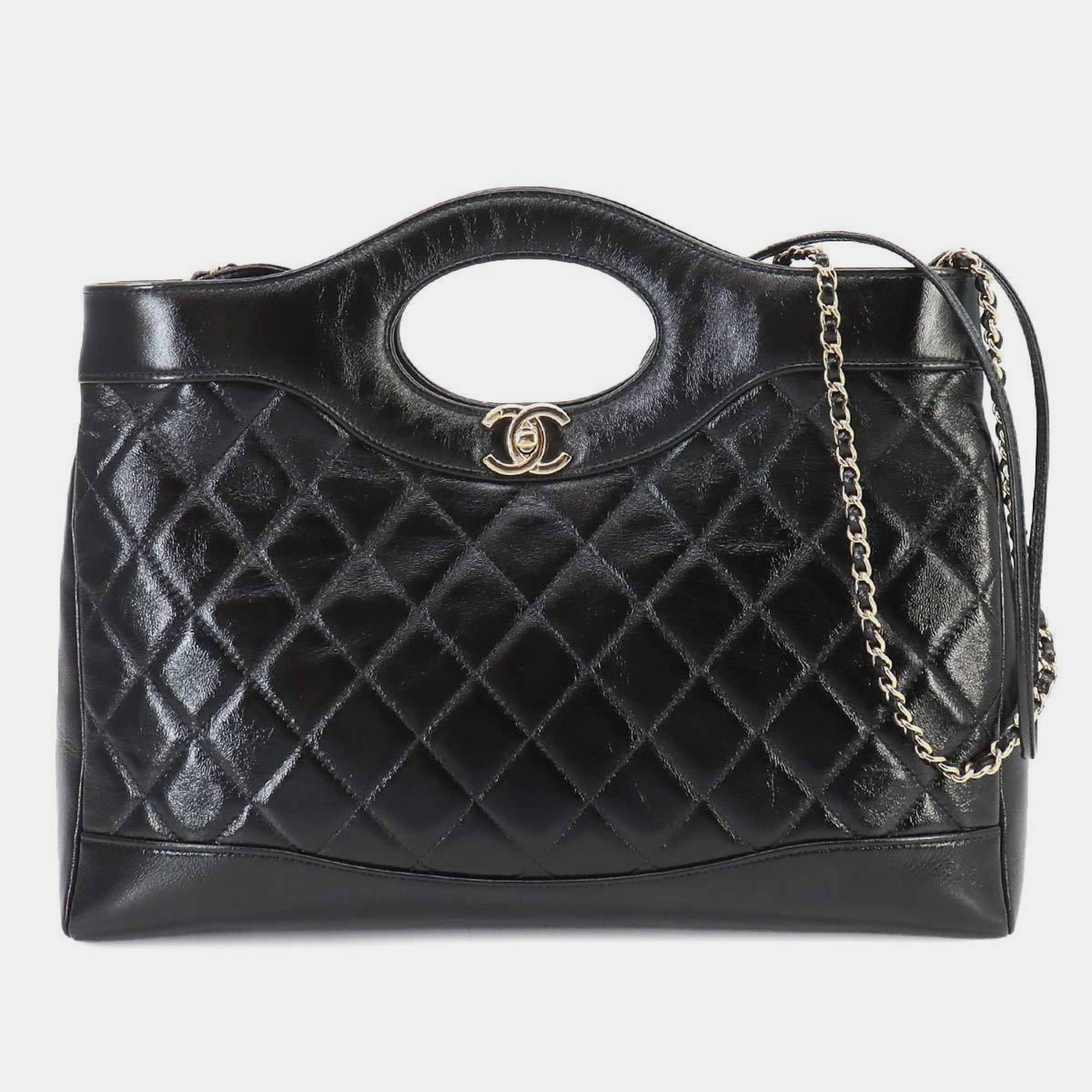 

Chanel Black Leather 31 Chain Shoulder Bag