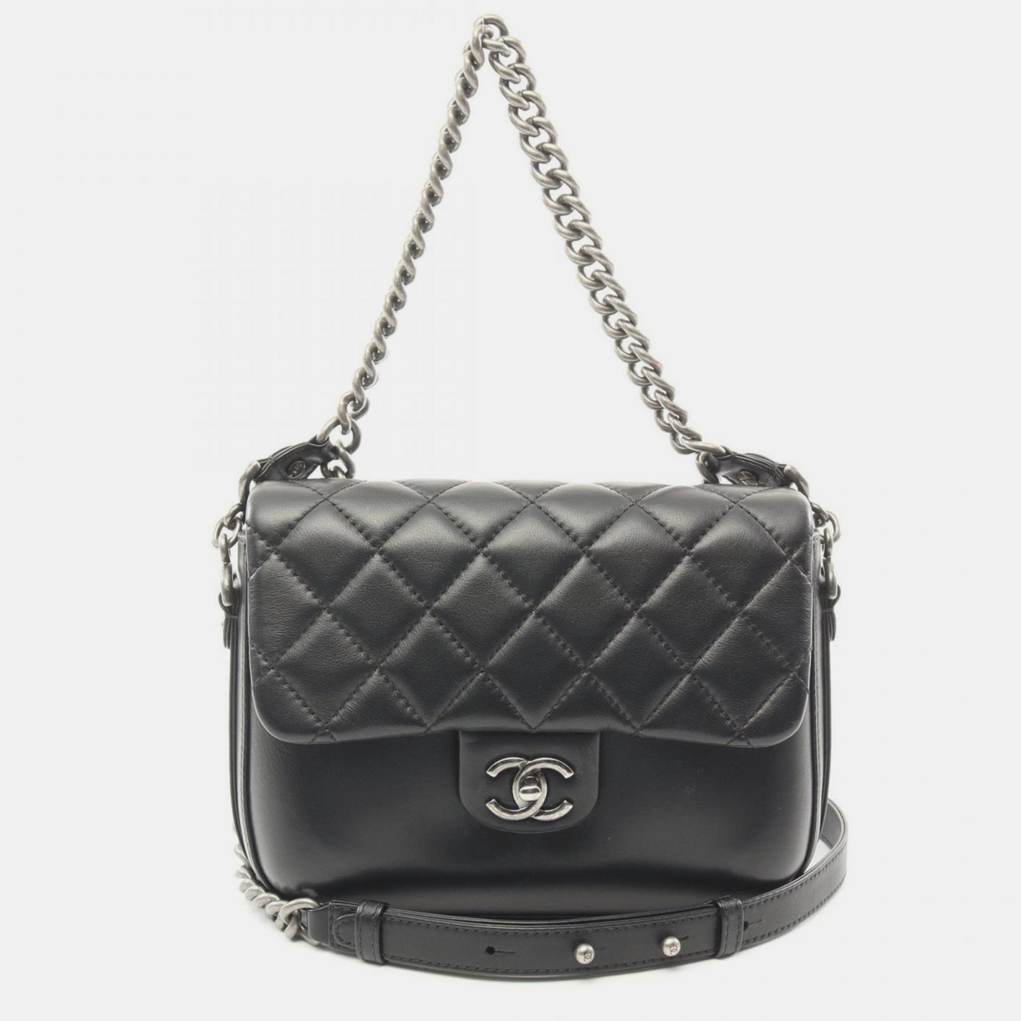 

Chanel Black Leather Shoulder Bag