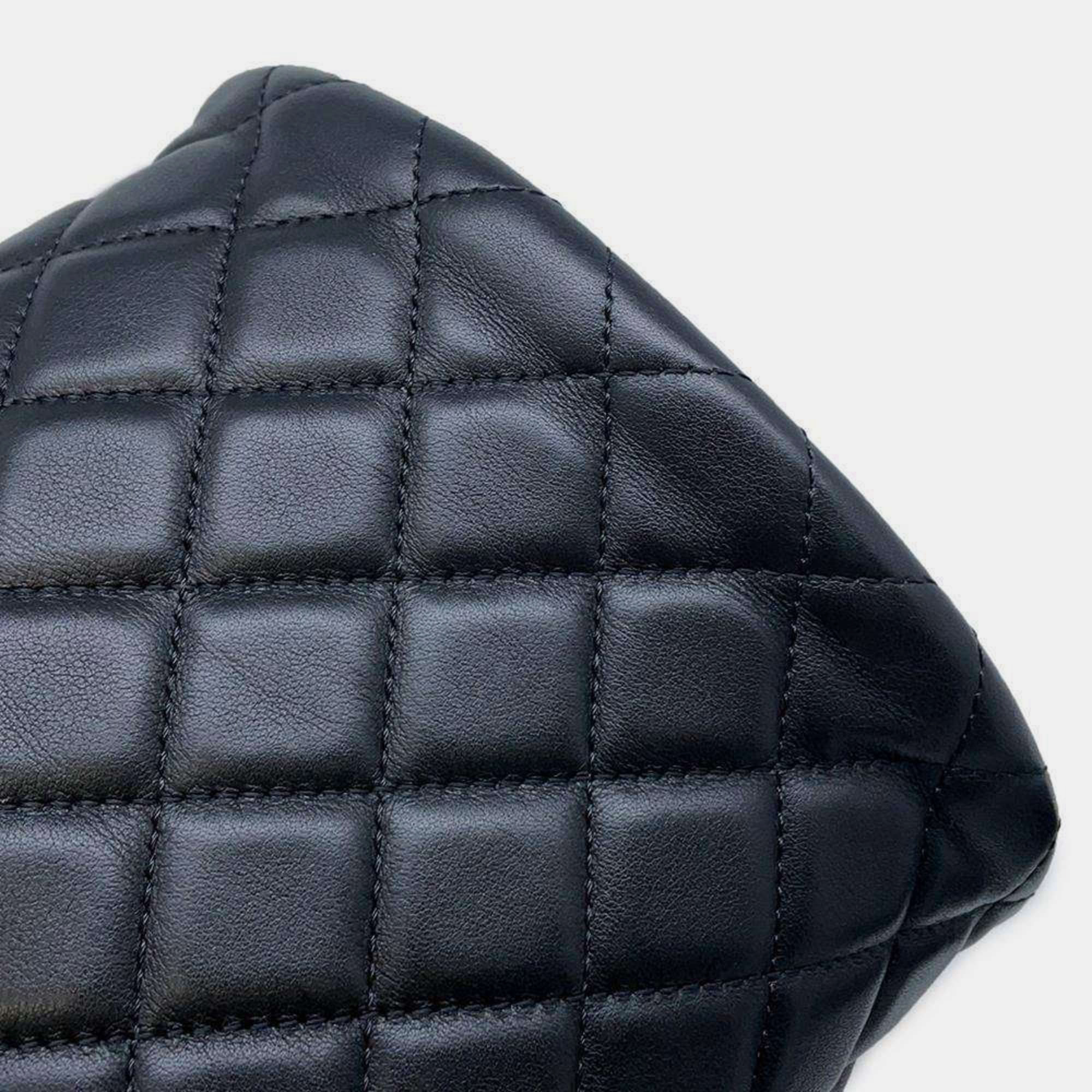 Chanel Black Leather Boy Bucket Bag 
