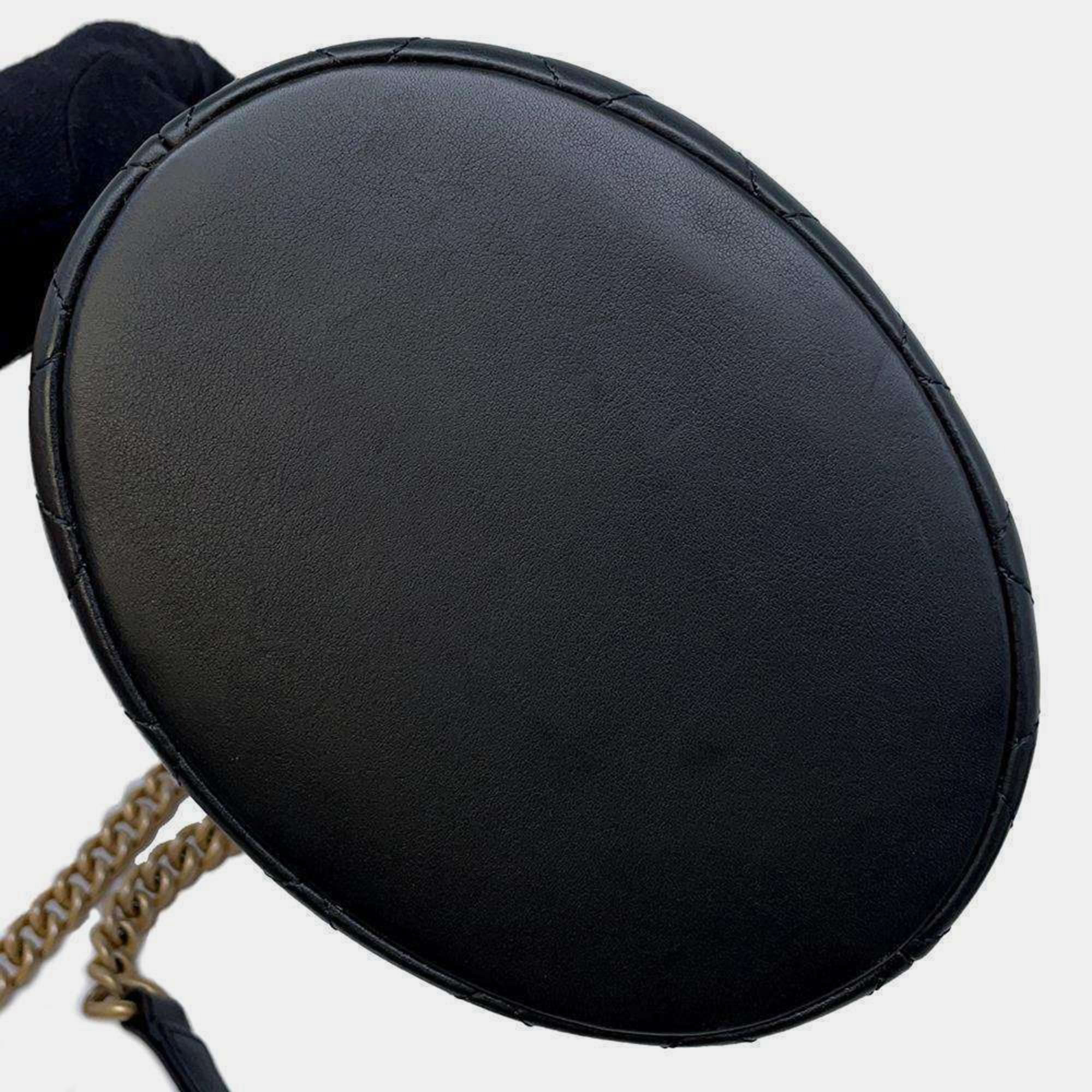 Chanel Black Leather Boy Bucket Bag 