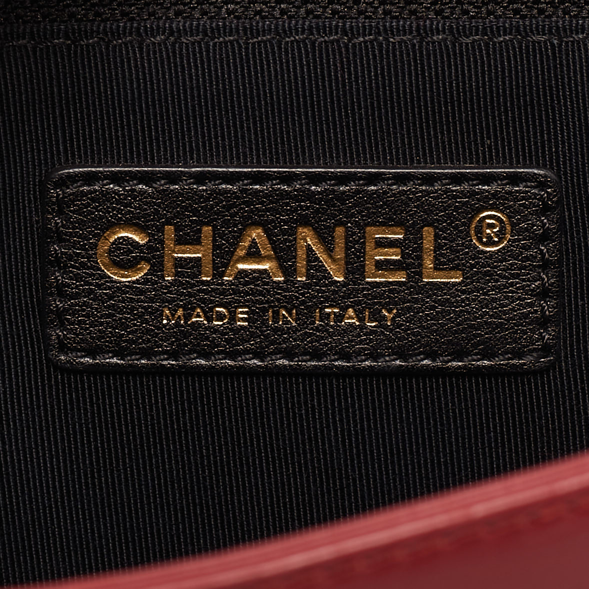 Chanel Red Leather Medium Boy Flap Bag 