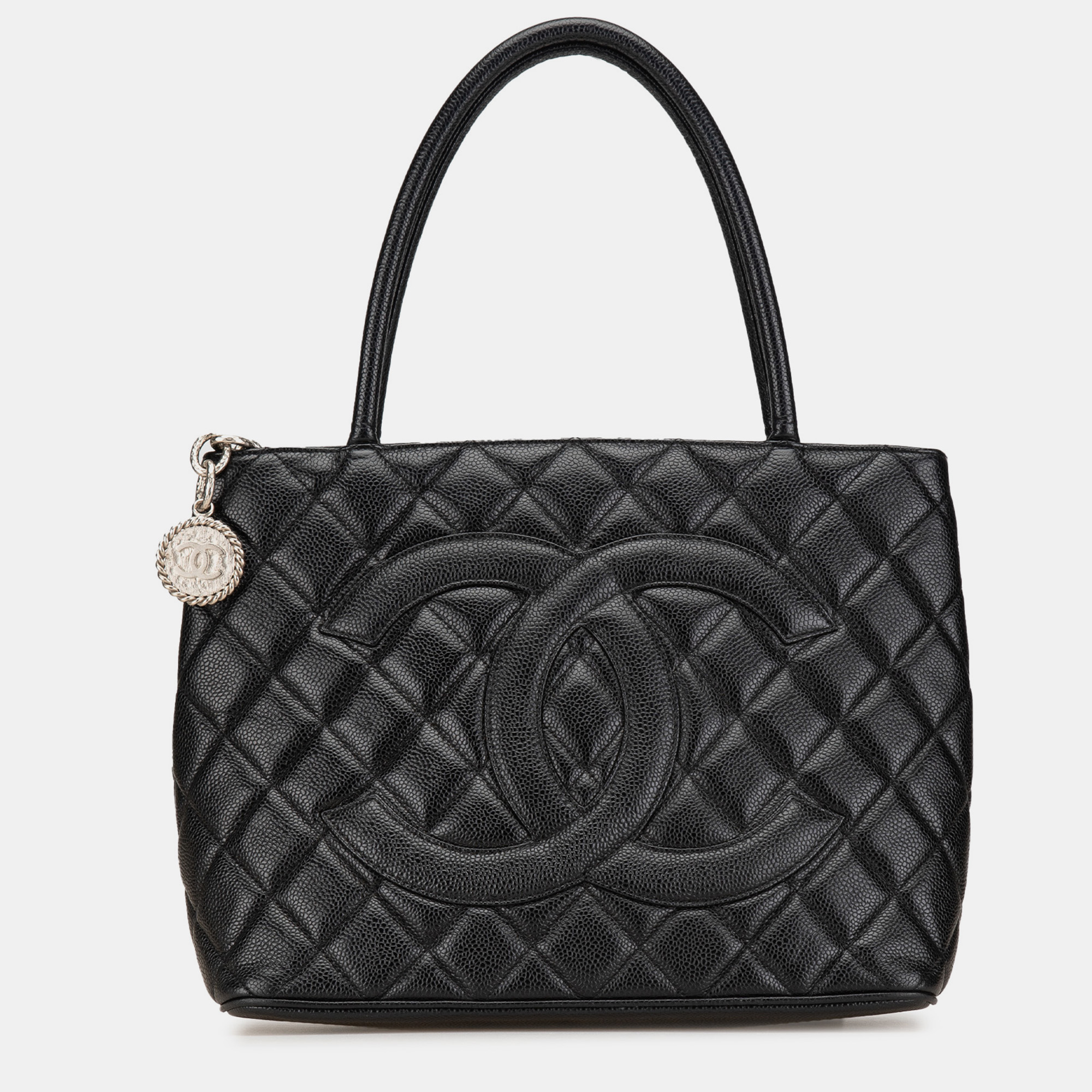 

Chanel Black Caviar Medallion Tote