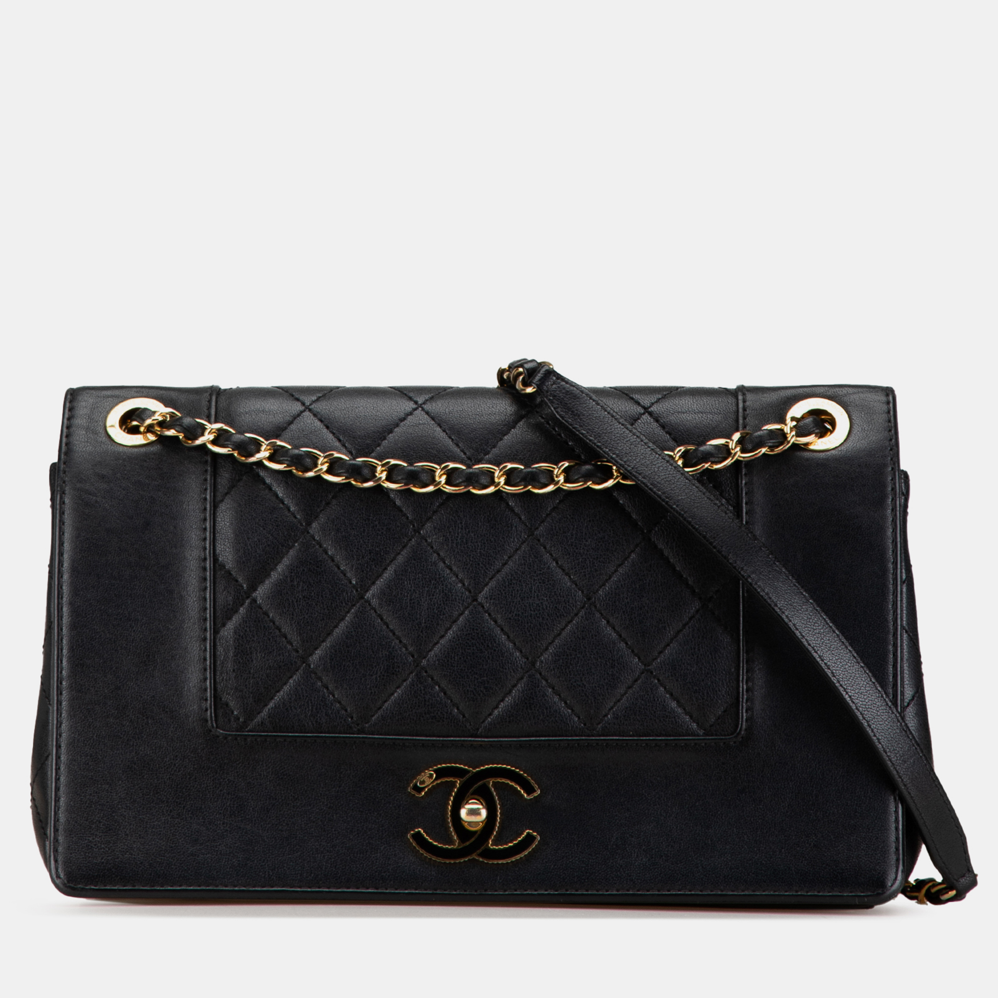 

Chanel Black Medium Lambskin Mademoiselle Vintage Double Flap