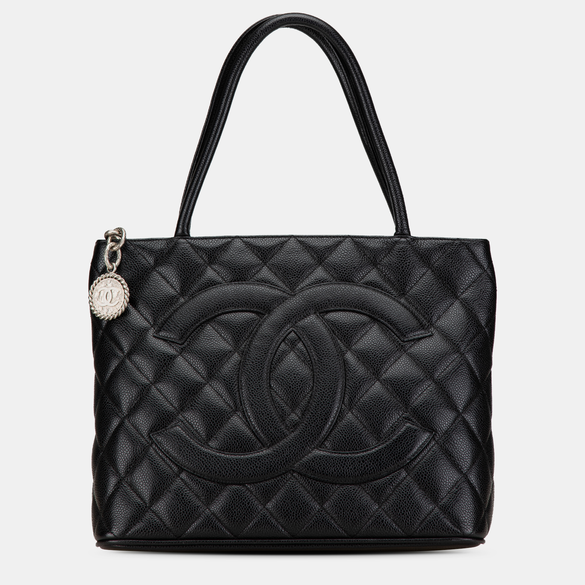 

Chanel Black Caviar Medallion Tote