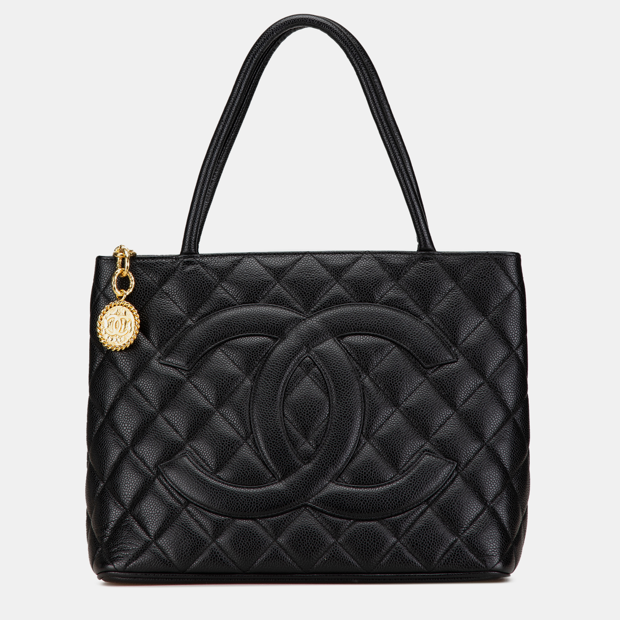 

Chanel Black Caviar Medallion Tote