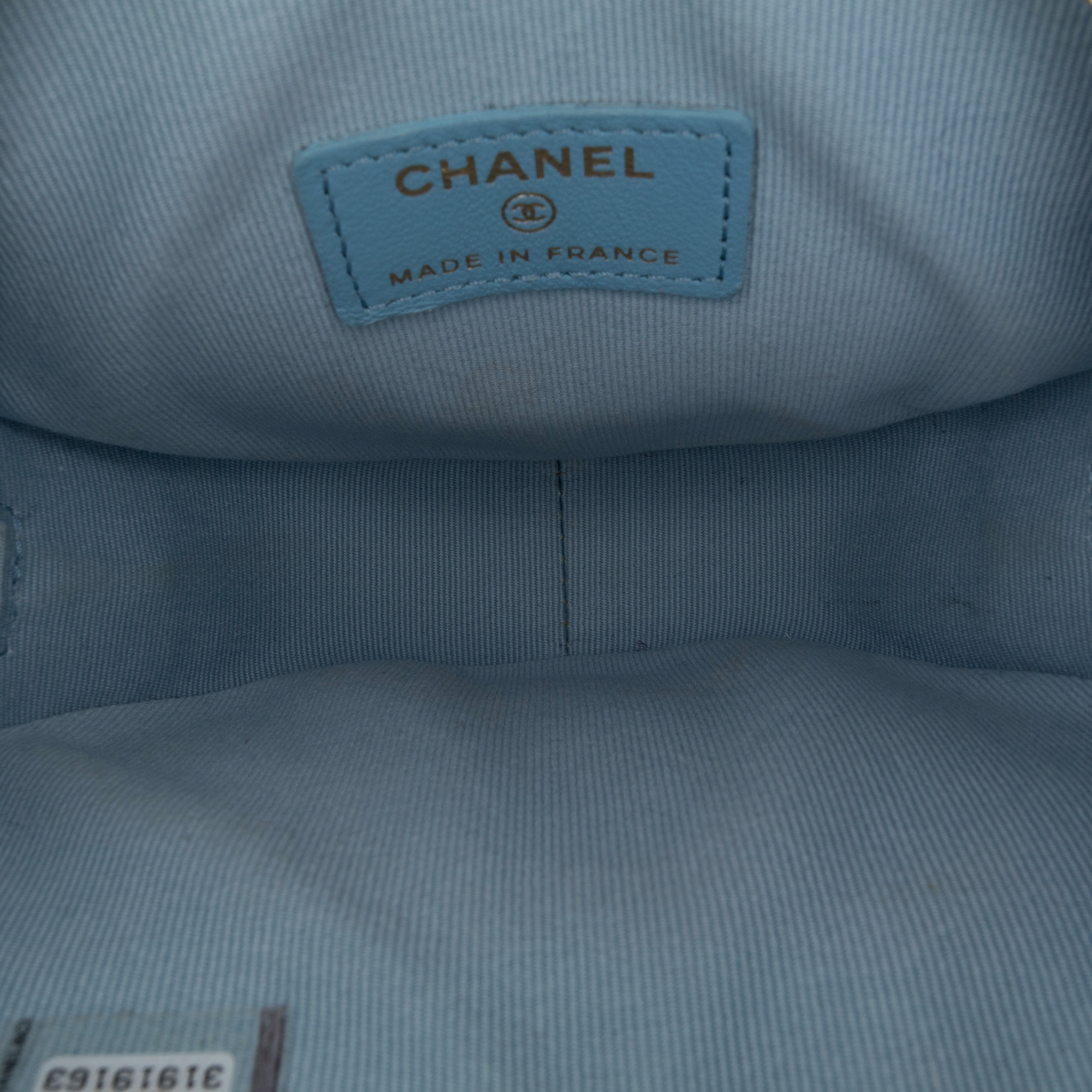 Chanel Blue Mini Lambskin CC in Love Heart Crossbody Bag 