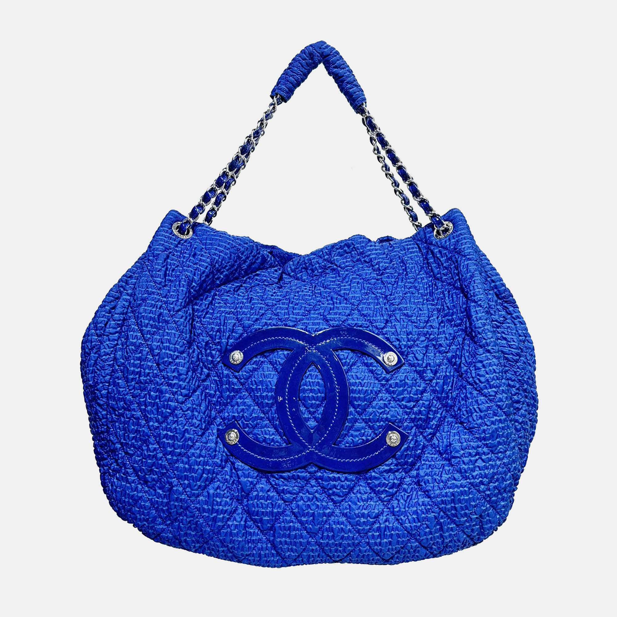 

Chanel Blue Fabric Shopping Bag