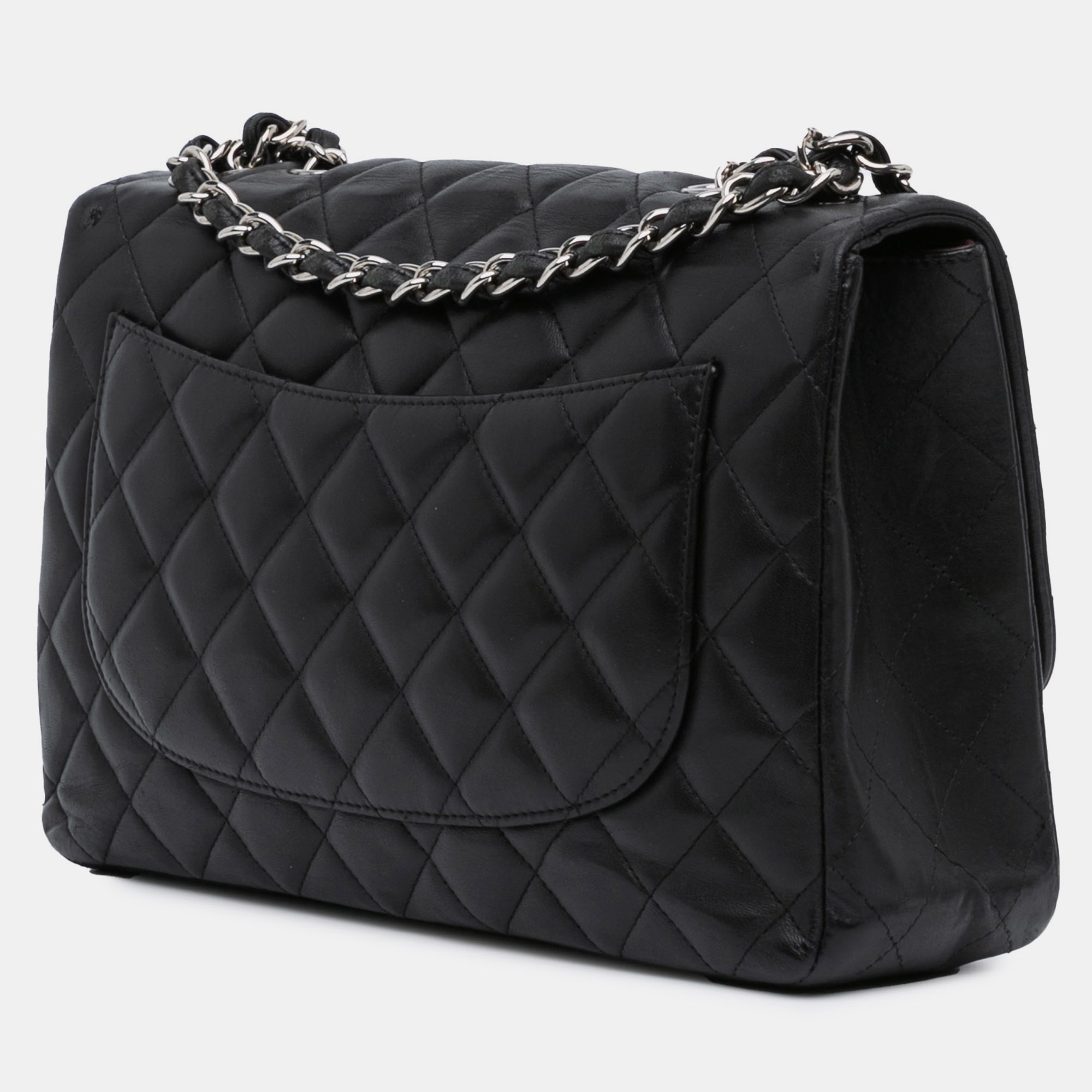 Chanel Black Jumbo Classic Lambskin Single Flap 