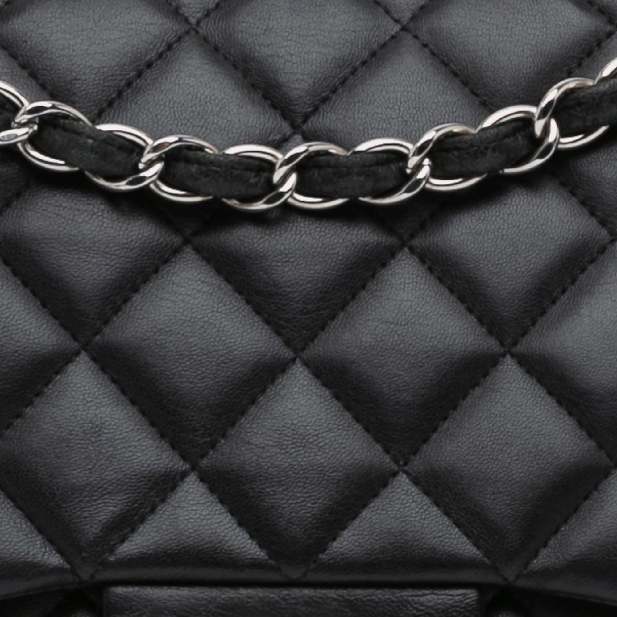 Chanel Black Jumbo Classic Lambskin Single Flap 