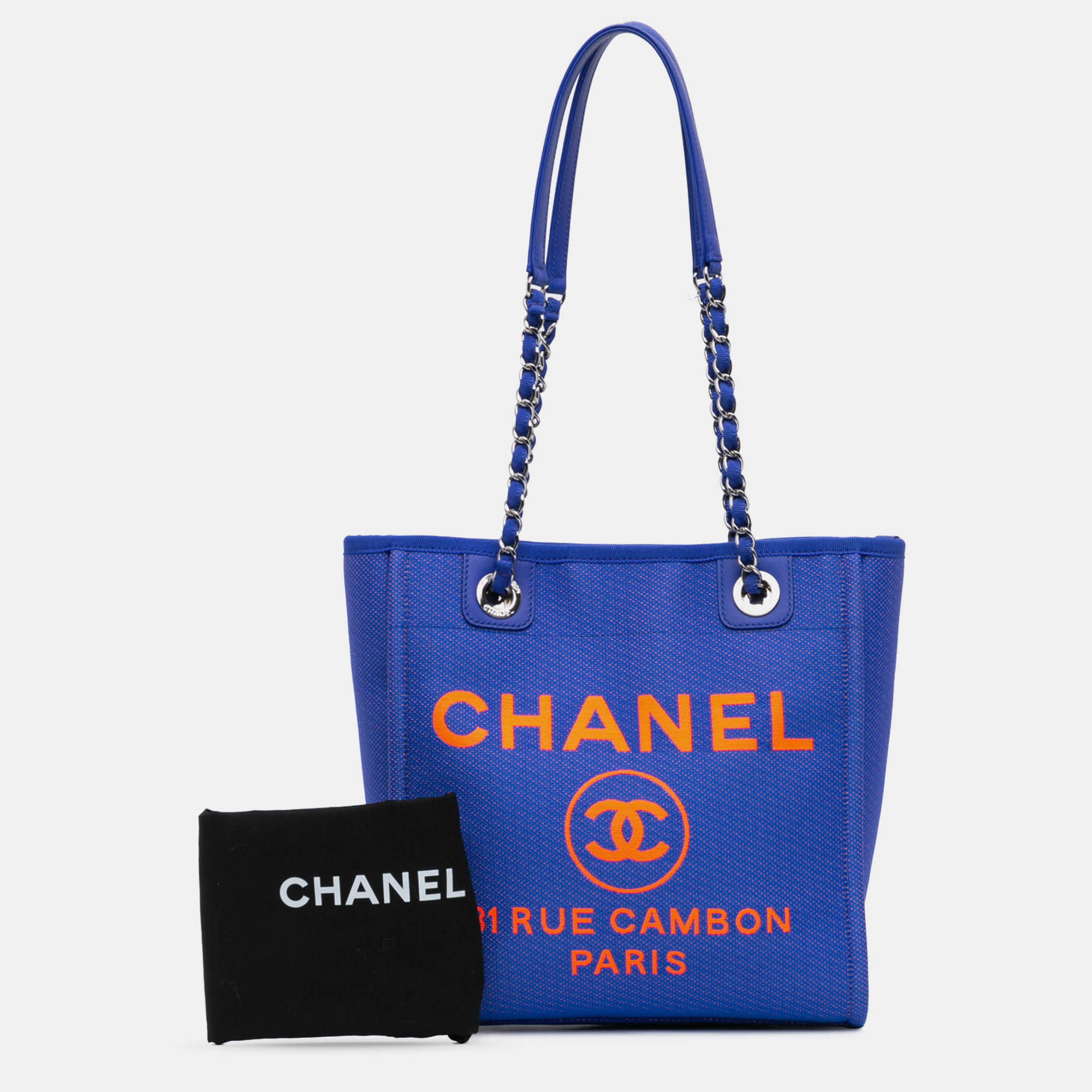 Chanel Blue Mini Canvas Deauville Tote 