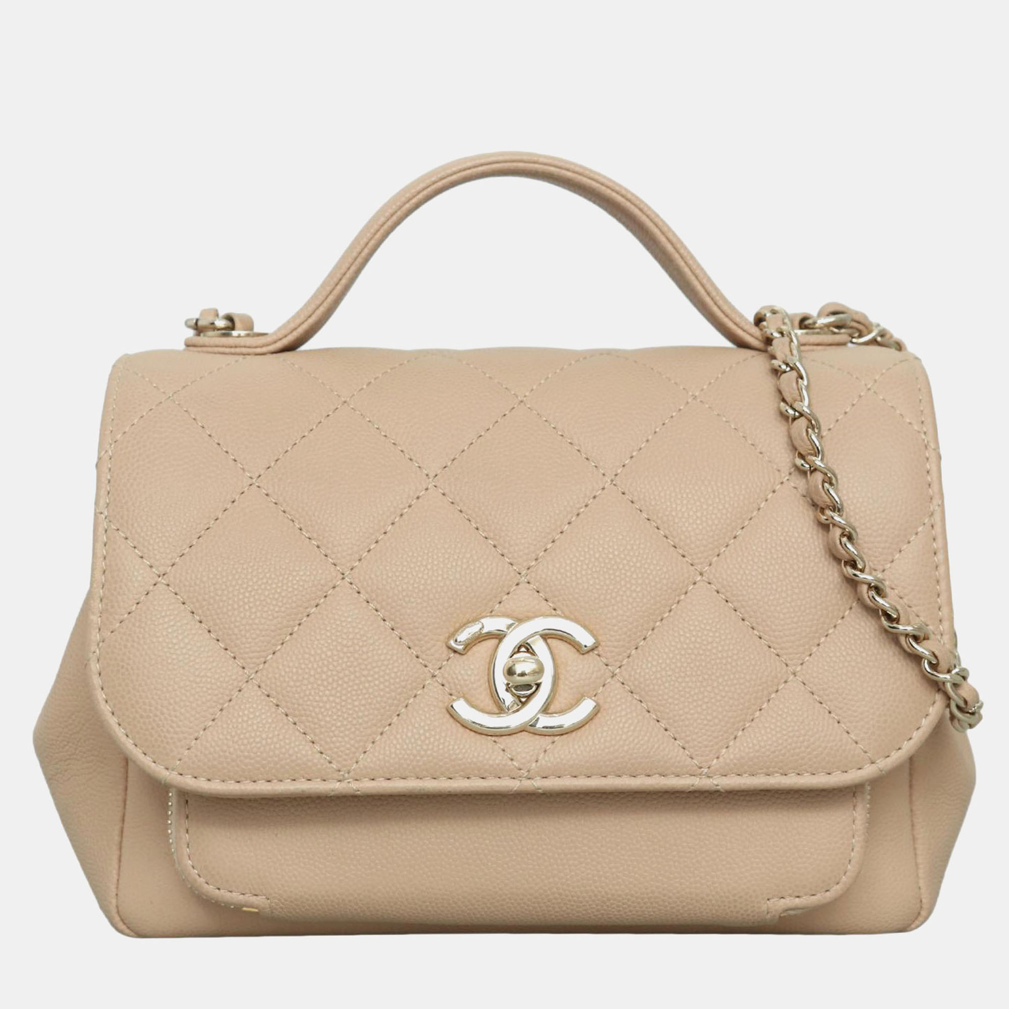 

Chanel Caviar Small Business Affinity Bag, Beige