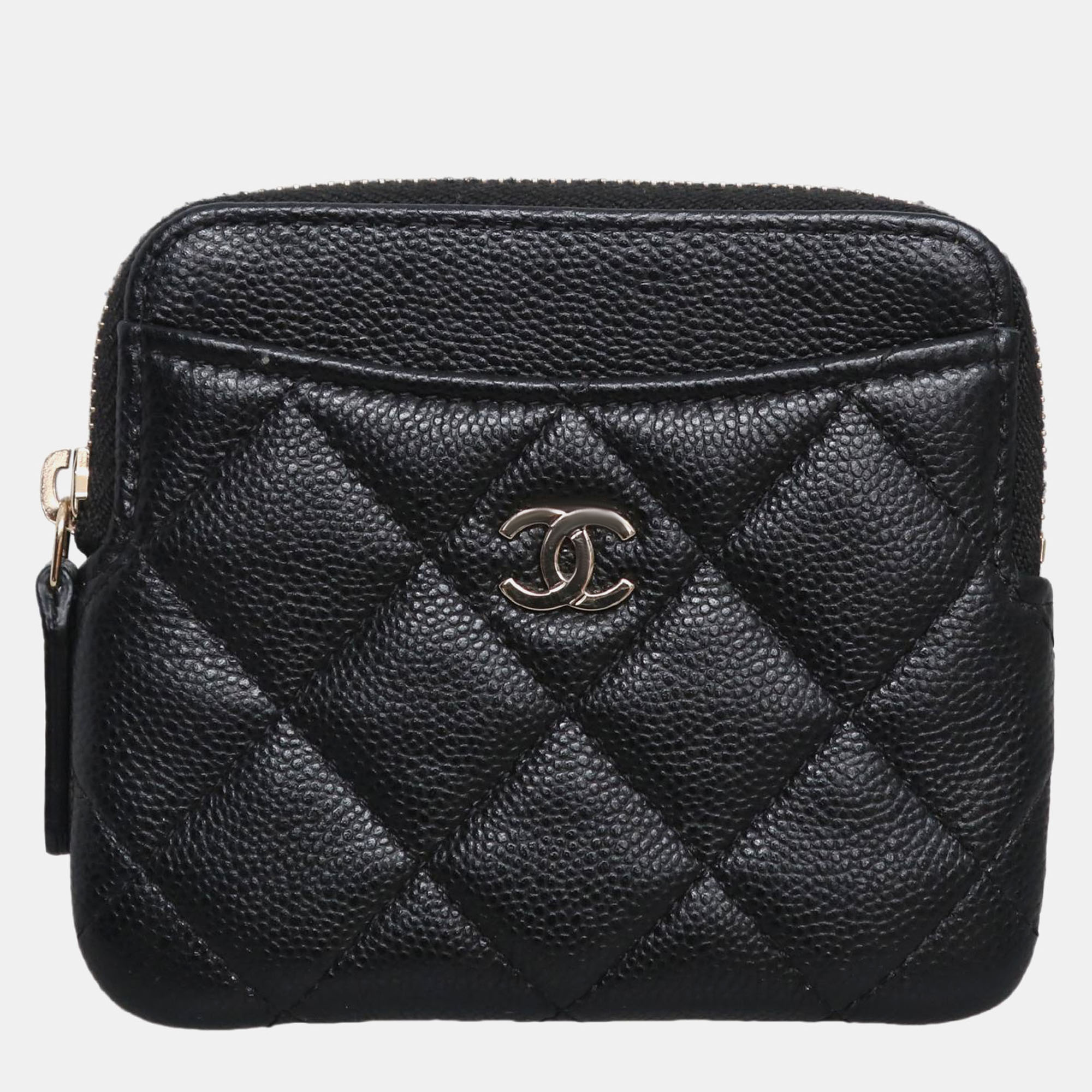 

Chanel Black Caviar Quilted Zipped Coin Purse