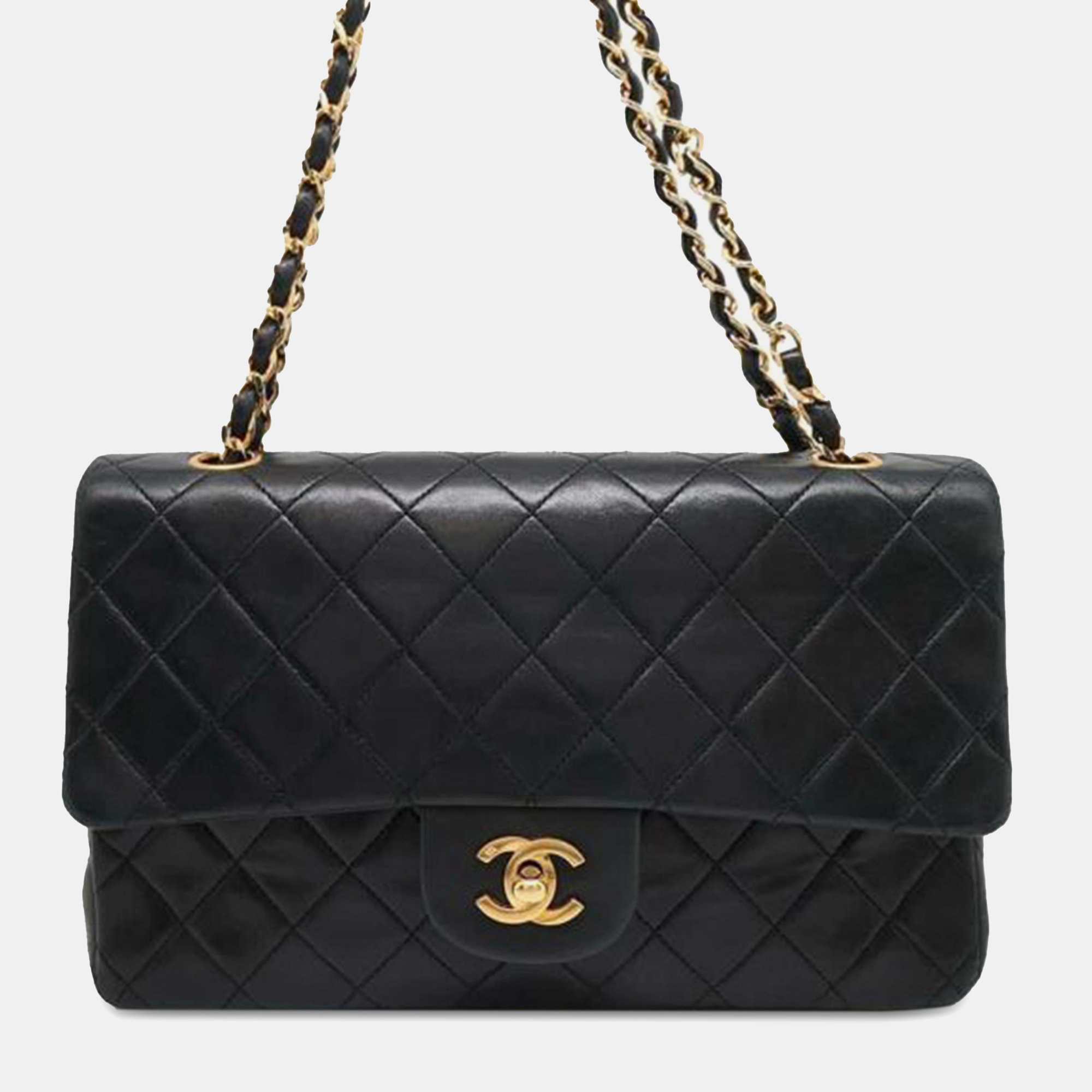 

Chanel Black Medium Classic Lambskin Double Flap