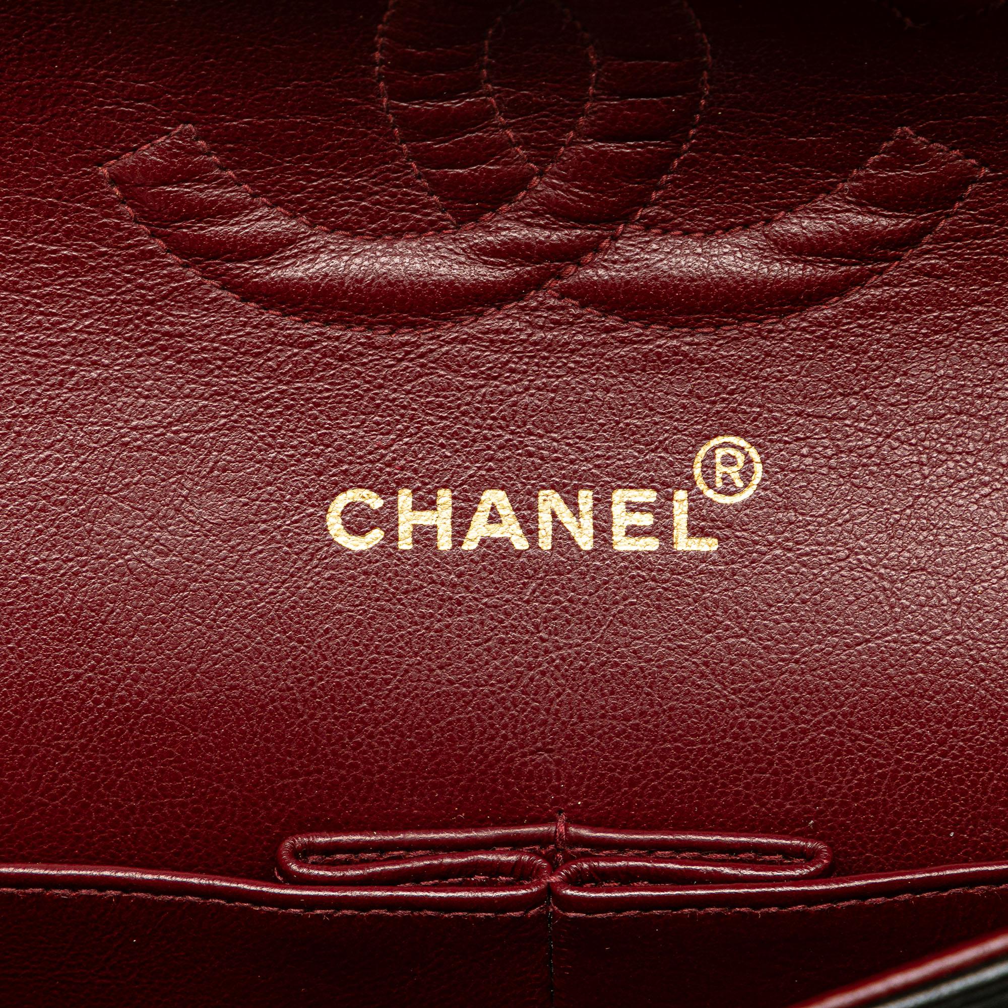 Chanel Black Medium Classic Lambskin Double Flap 