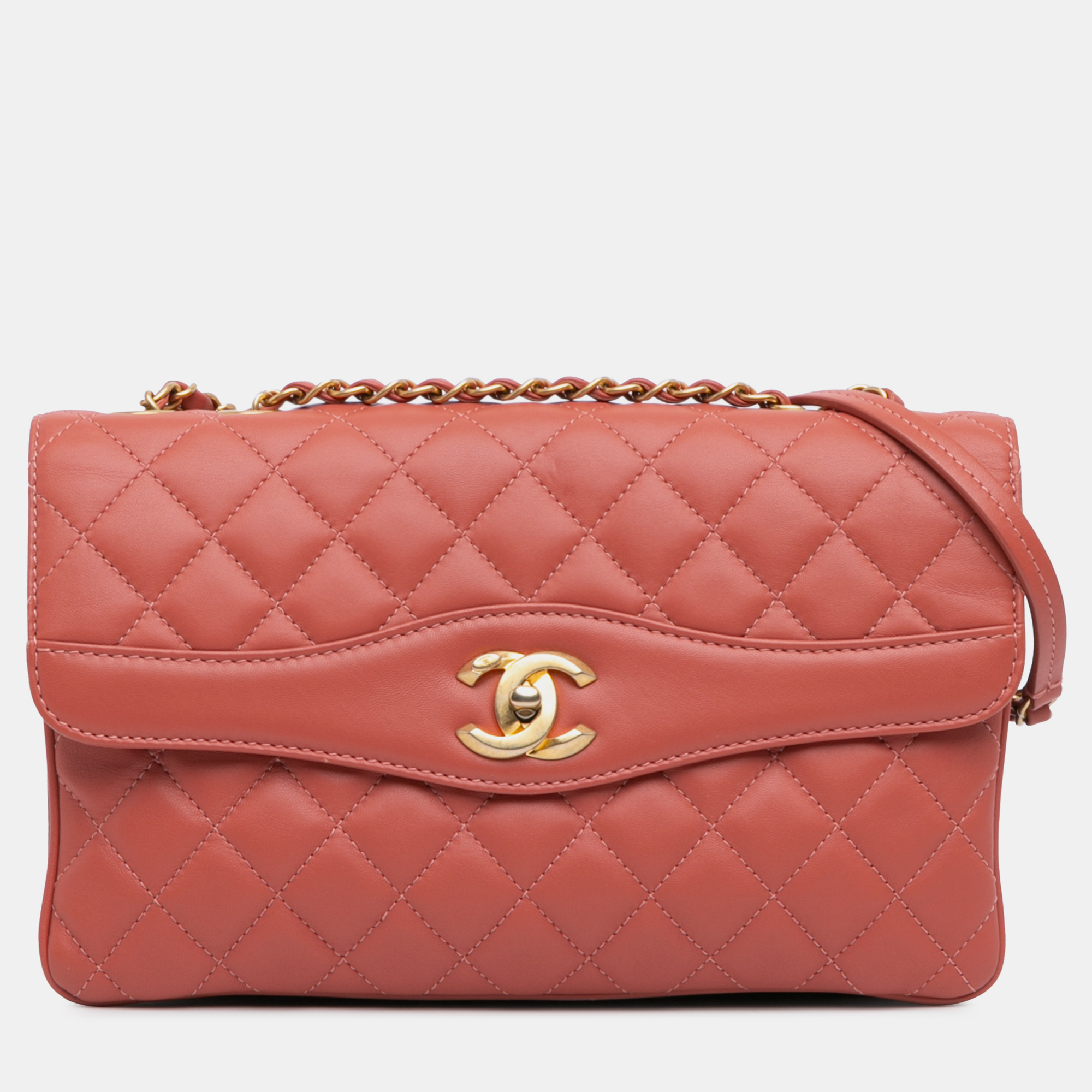 

Chanel Pink Large Lambskin Daily Companion Flap Bag