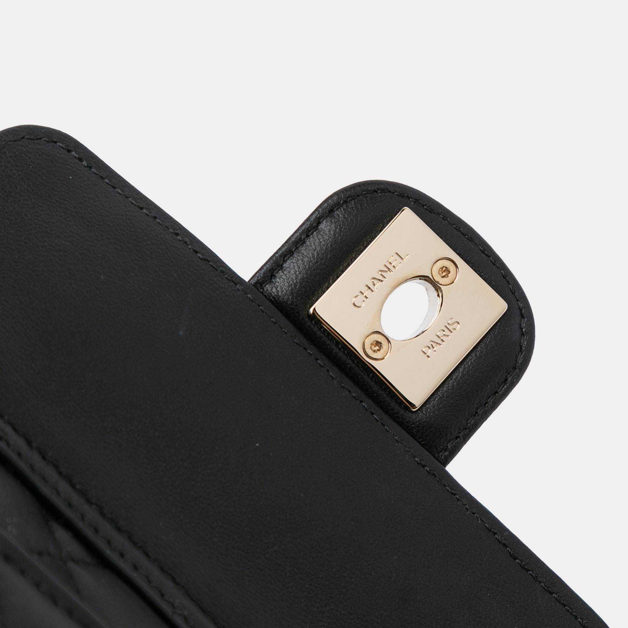 Chanel Black Mini Lambskin CC in Love Heart Crossbody 