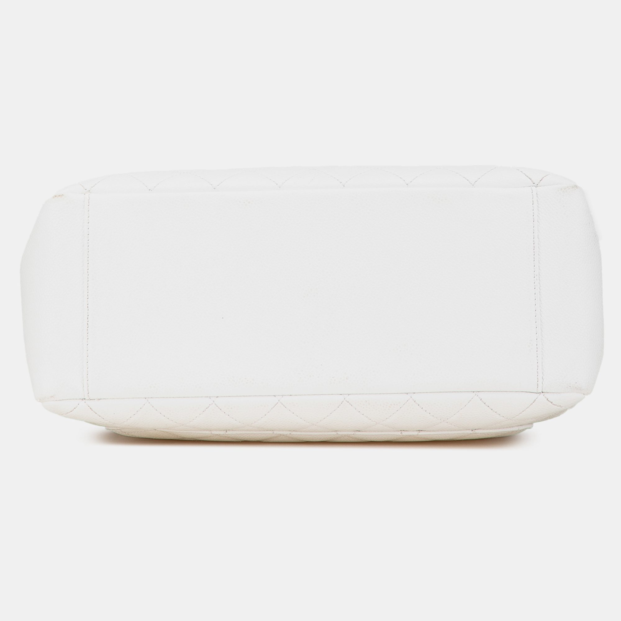 Chanel White Caviar Grand Shopping Tote 