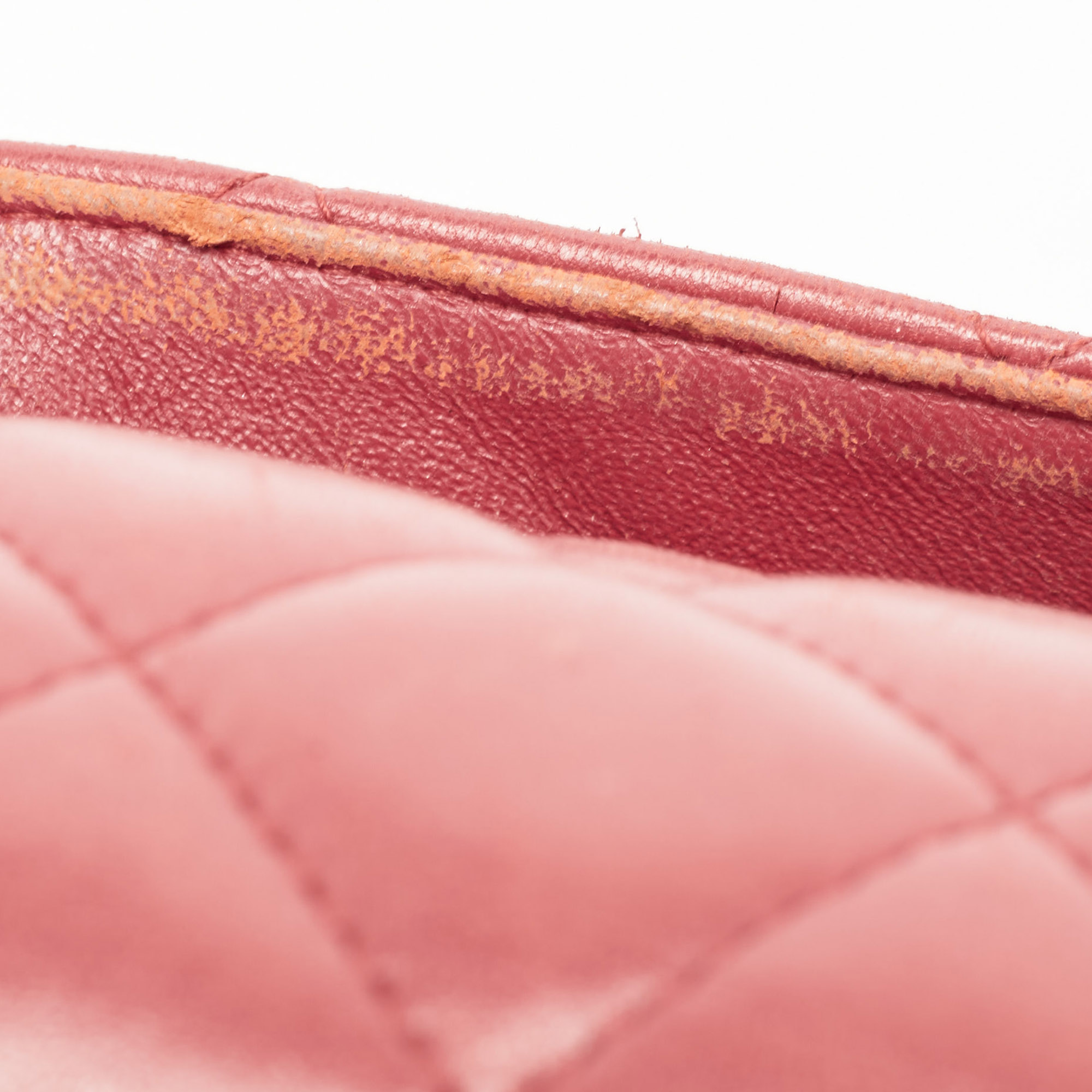 Chanel Red Quilted Lambskin Leather Jumbo Classic Double Flap Bag 