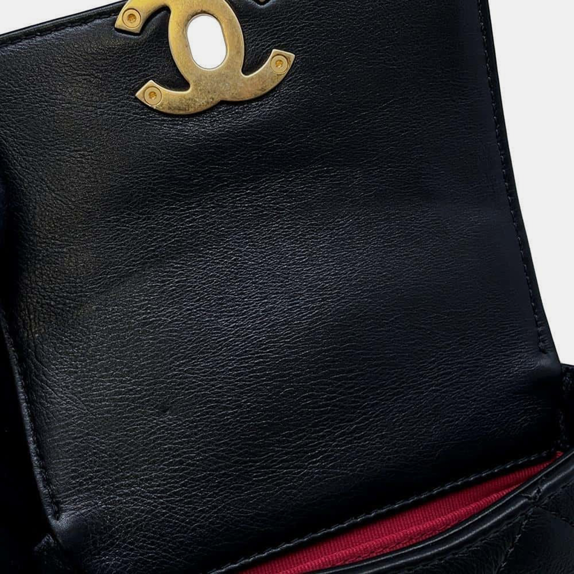 Chanel Black Calf Leather Mini Flap Shoulder   Bag 