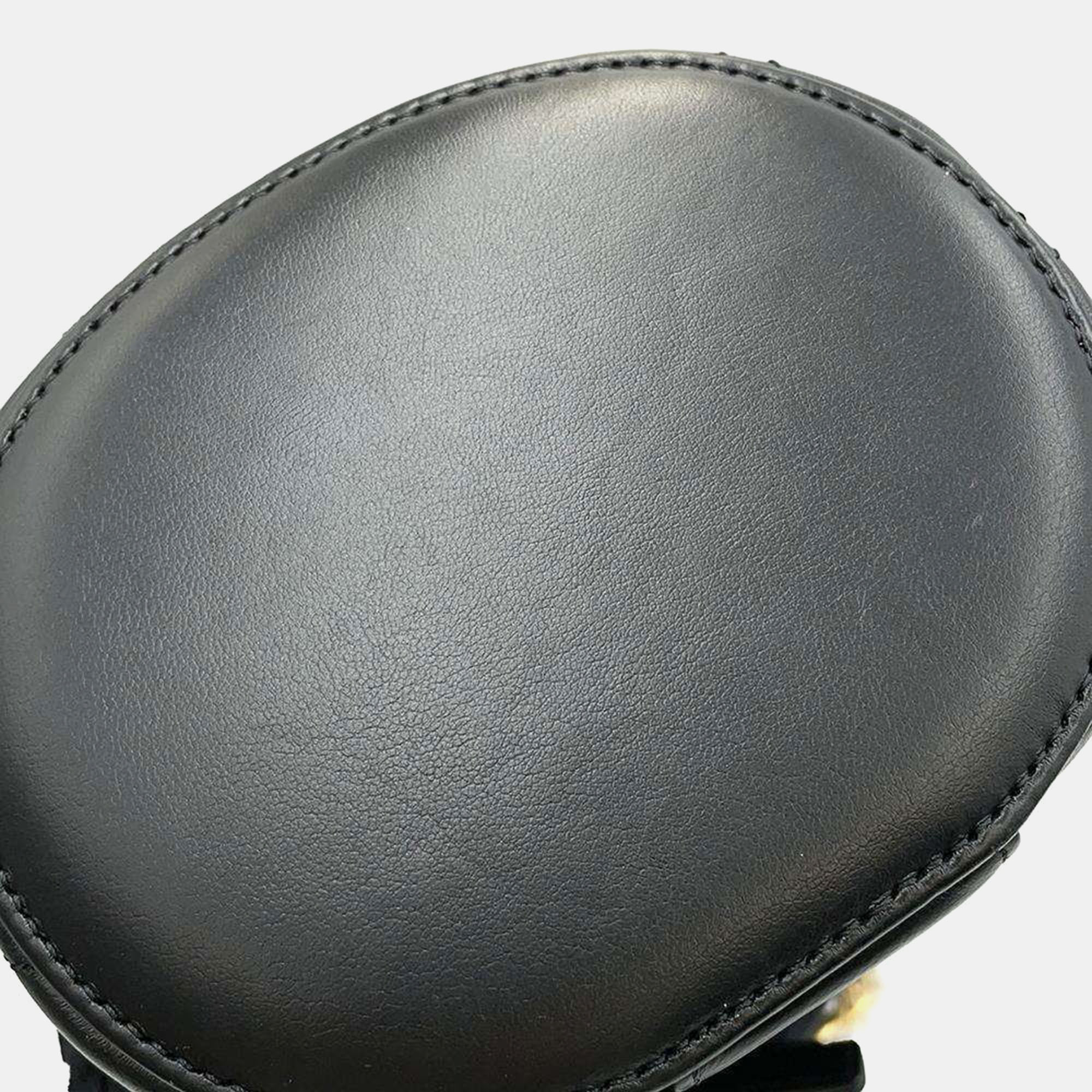 Chanel Black Lambskin Vanity Chain Shoulder Bag 