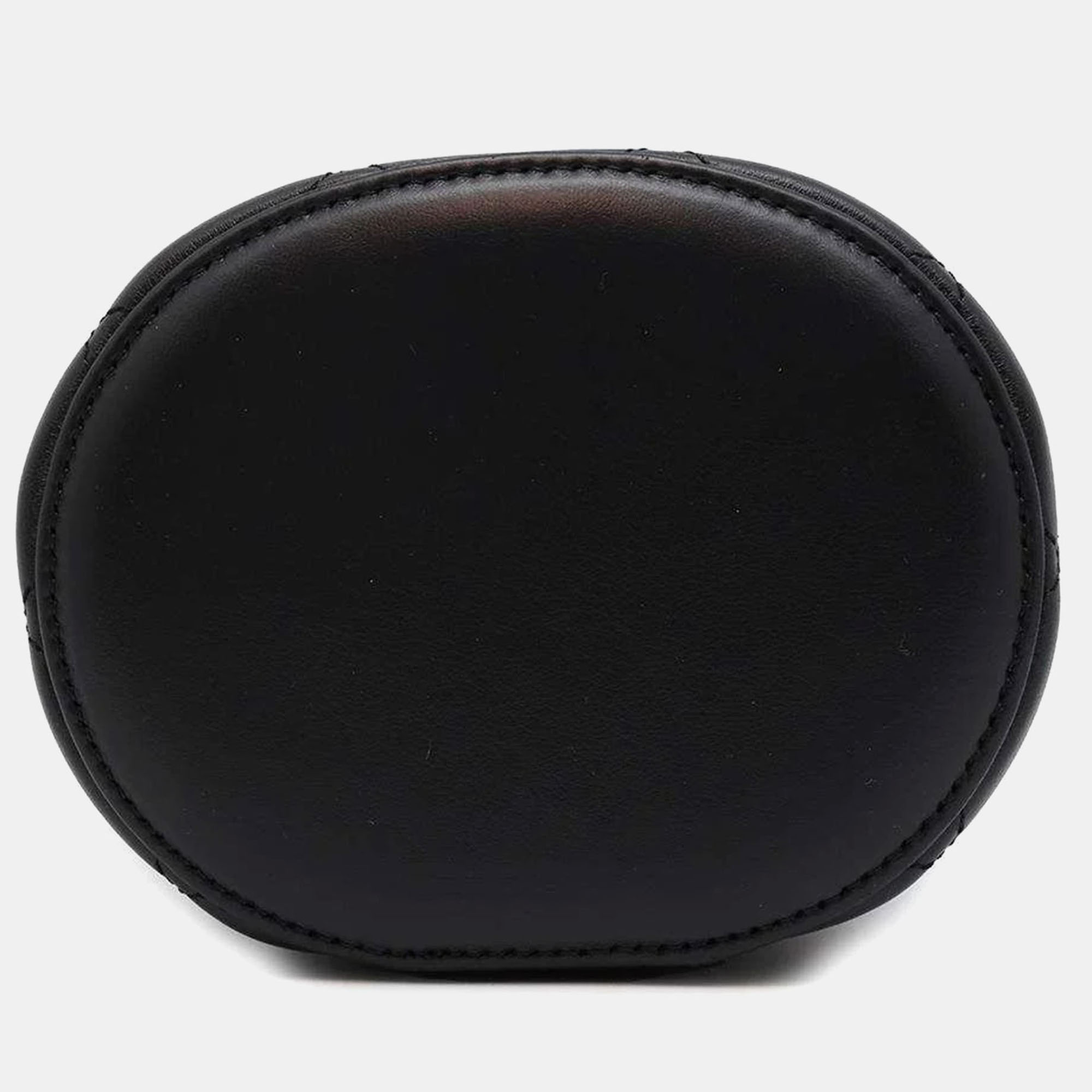 Chanel Black Lambskin Vanity Chain Shoulder Bag 