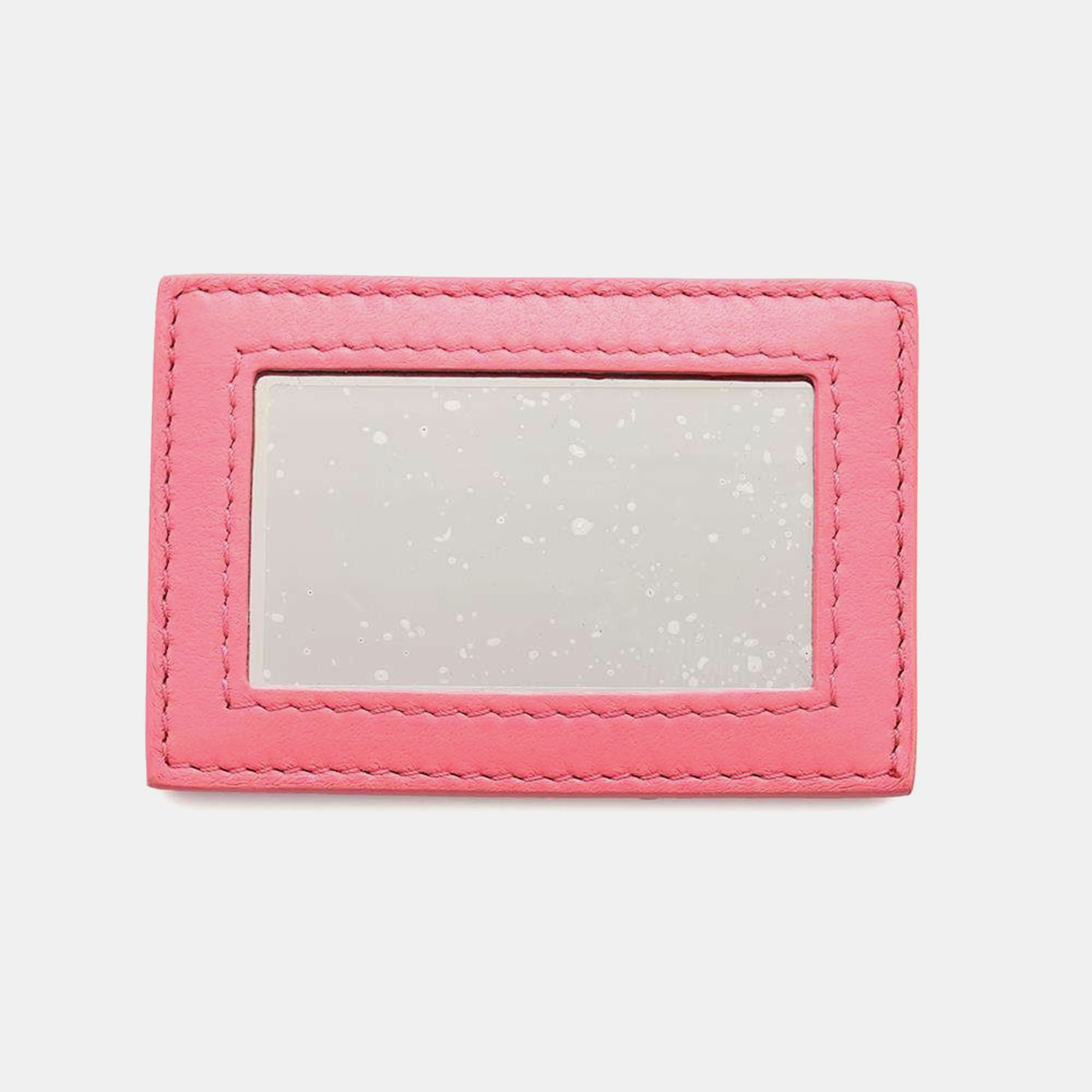 Chanel Pink Calf Leather Matelasse Chain Shoulder Vanity Bag 