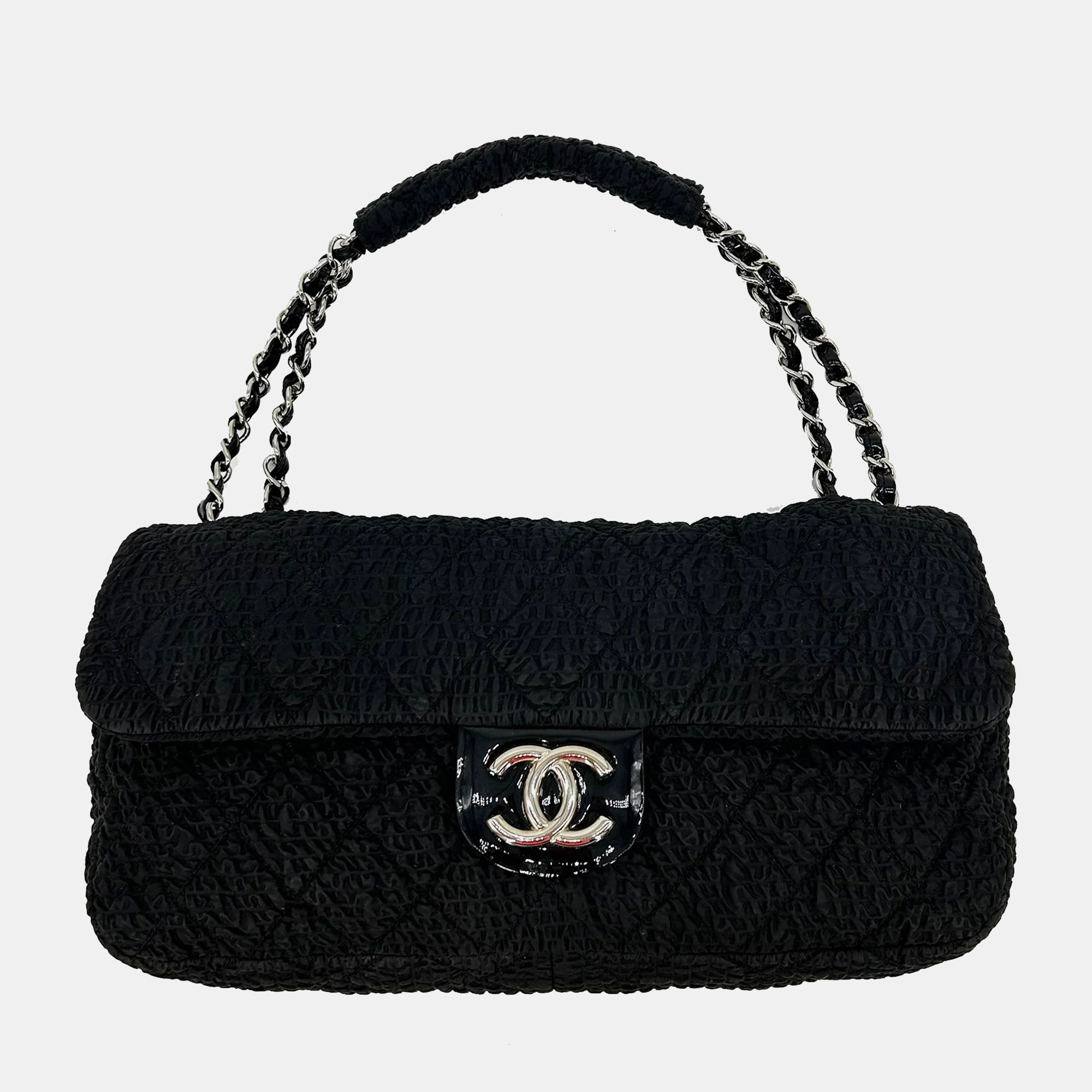 

Chanel Black Cloquee  Classic Flap