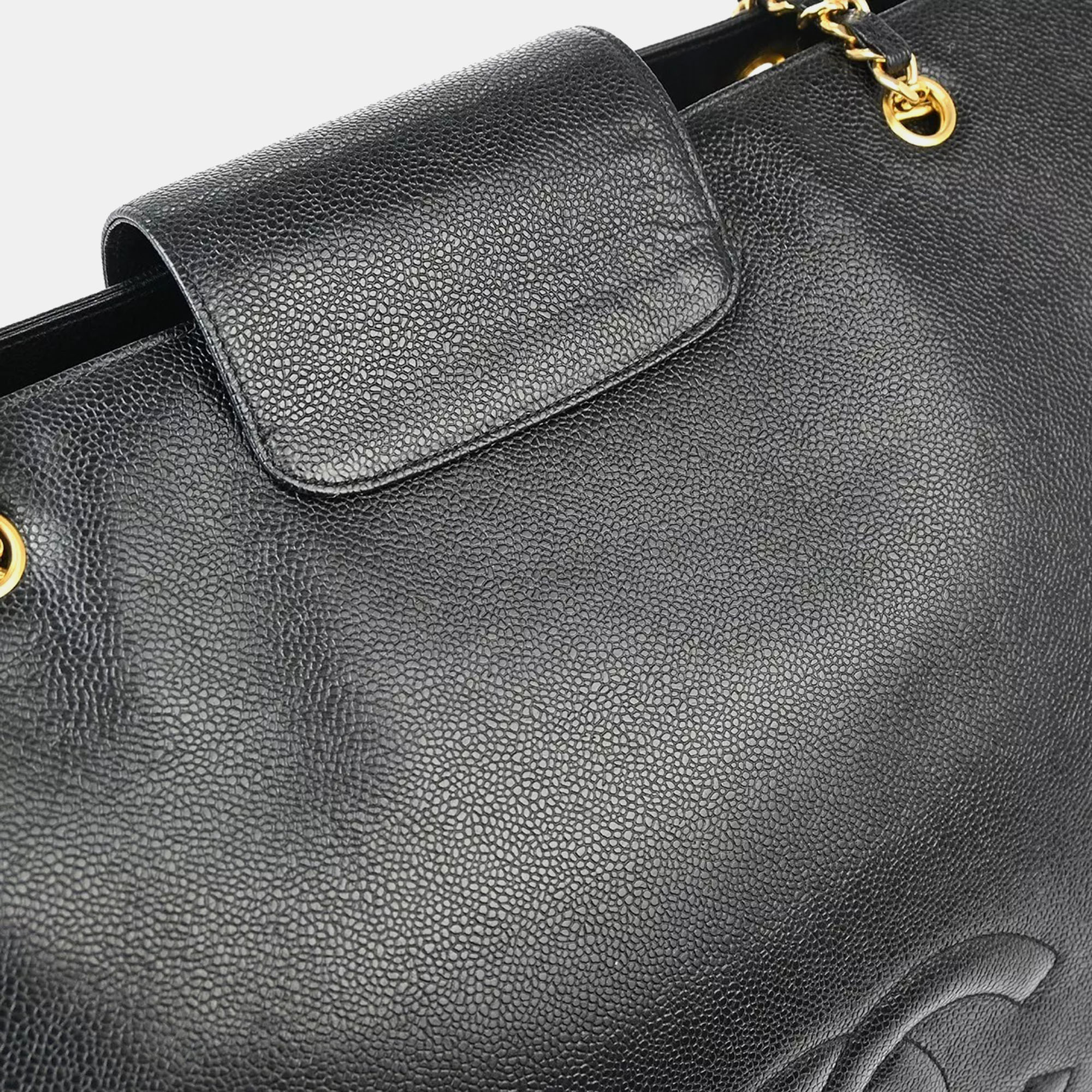 Chanel Black Leather Supermodel Shoulder Bag 