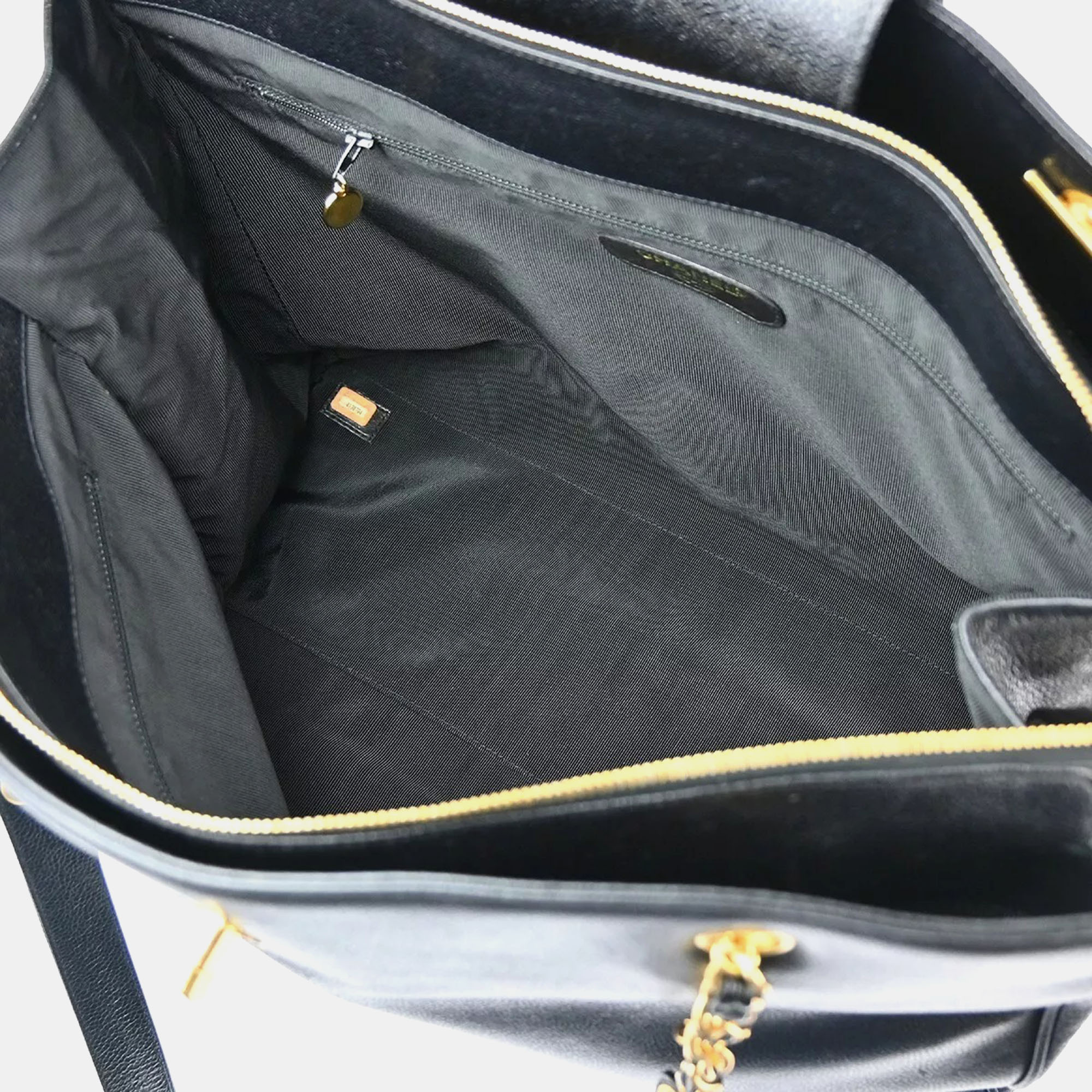 Chanel Black Leather Supermodel Shoulder Bag 