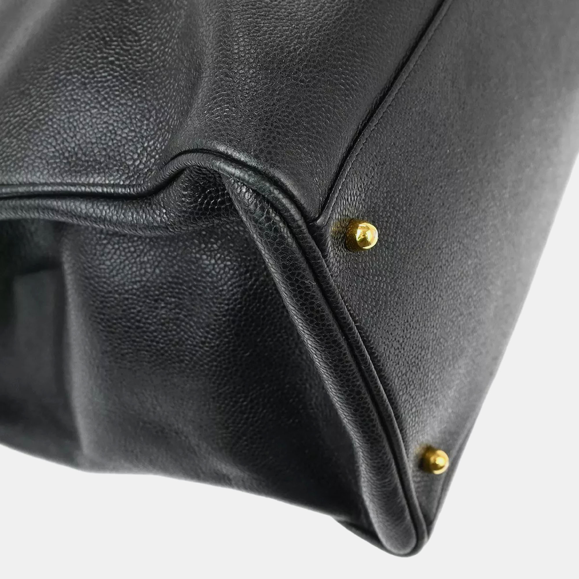 Chanel Black Leather Supermodel Shoulder Bag 