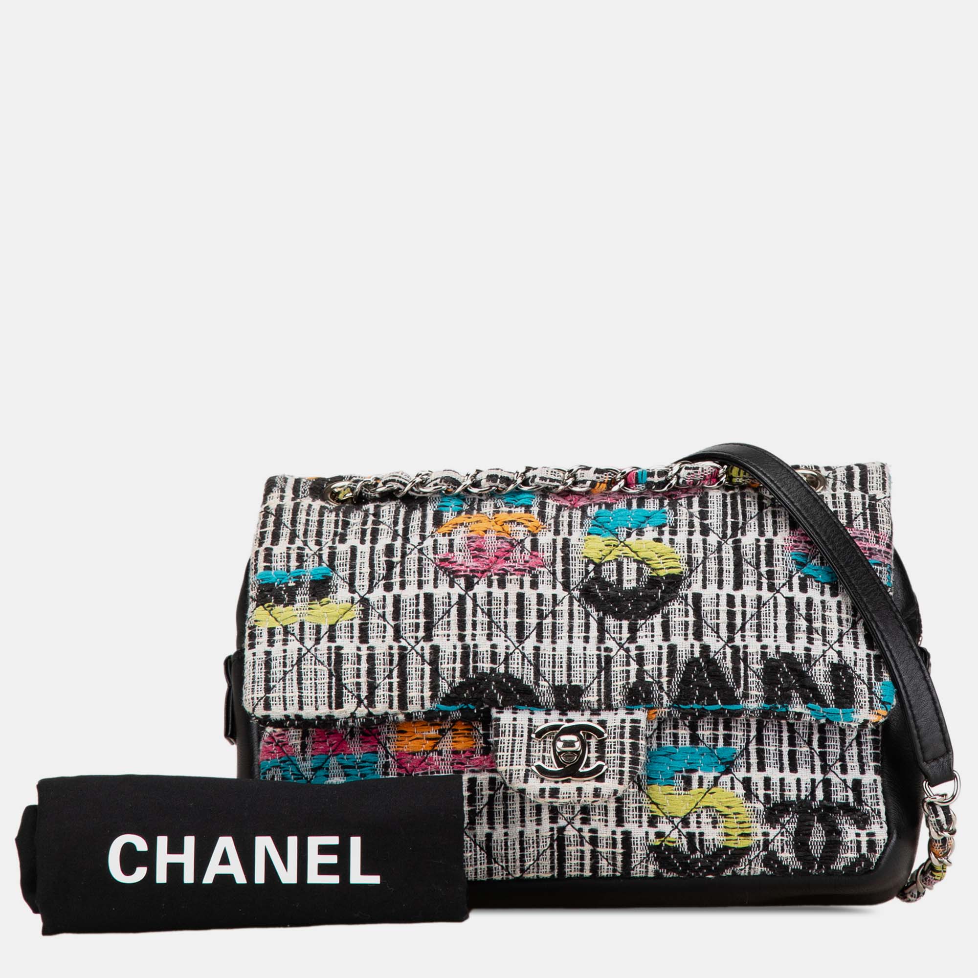 Chanel Multicolor Tweed Easy Fantasy Flap Bag 