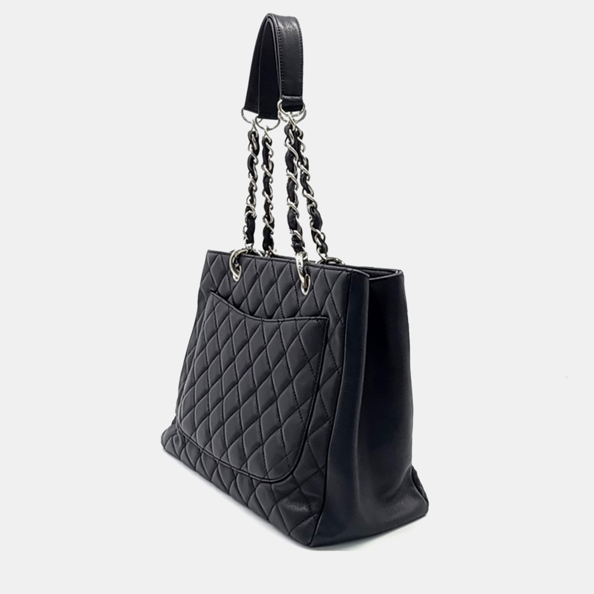 Chanel Black Leather Grand Shopping bag 