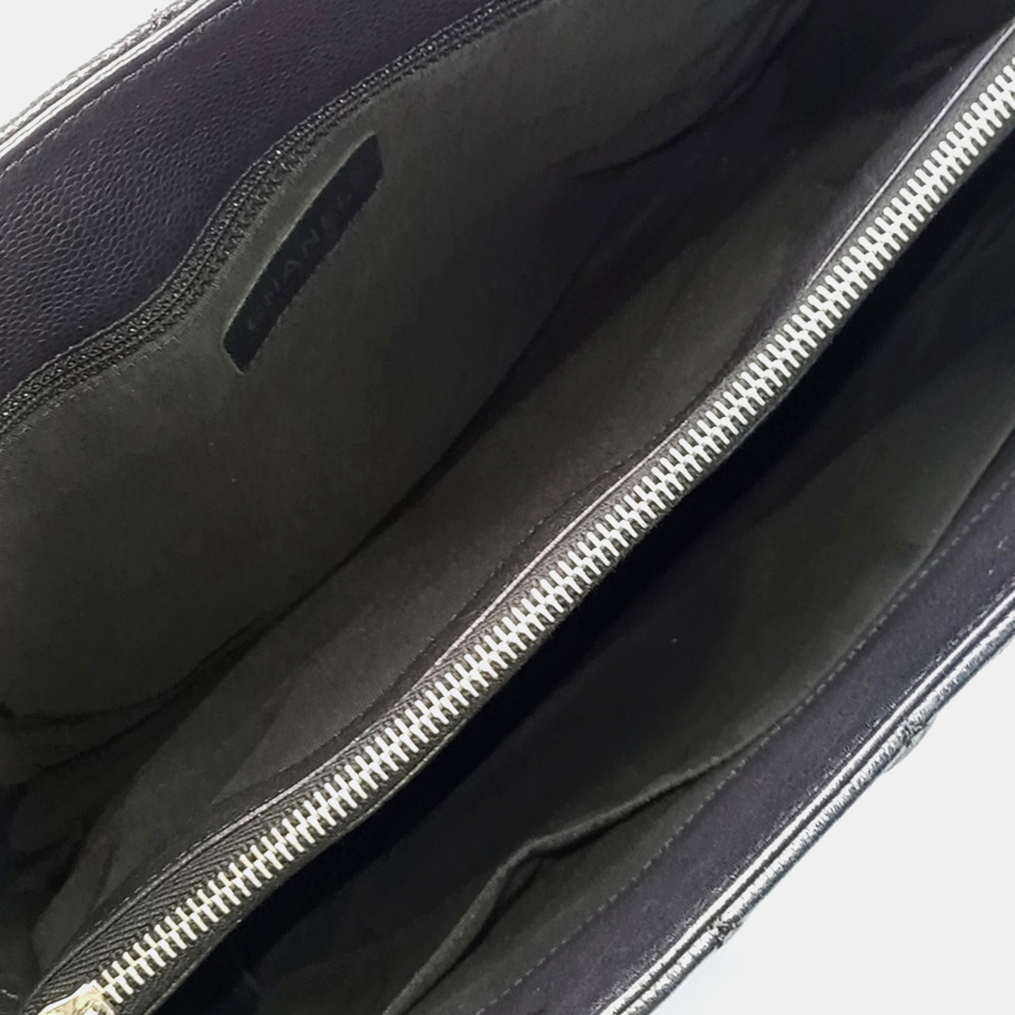 Chanel Black Leather Grand Shopping bag 