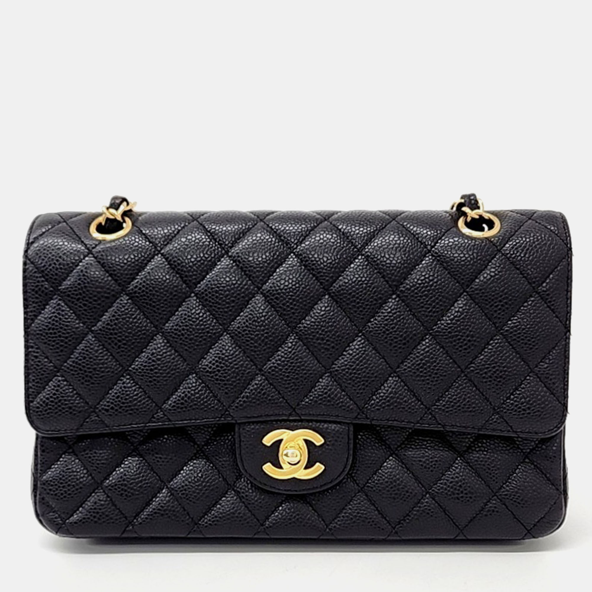 

Chanel Black Leather Medium Classic Flap Bag