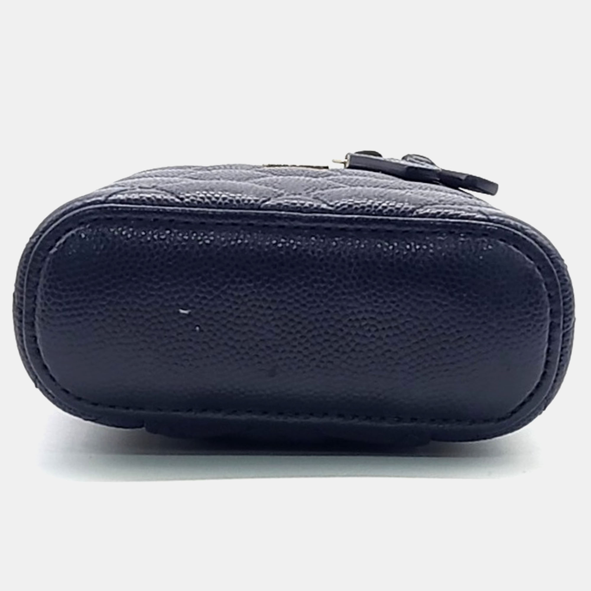 Chanel Navy Blue Leather Mini Crossbody Bag 