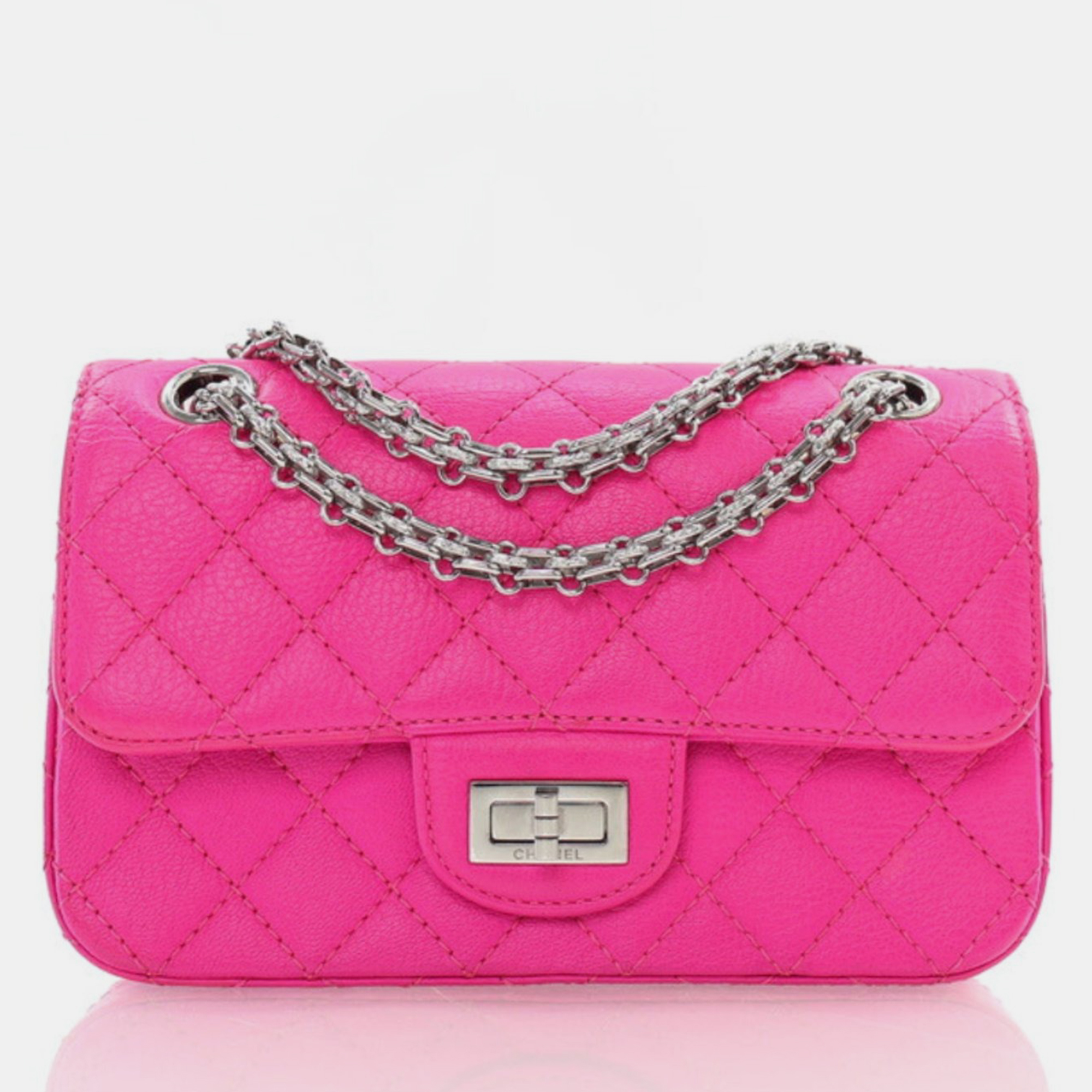 

Chanel Mini Pink Calfskin Reissue