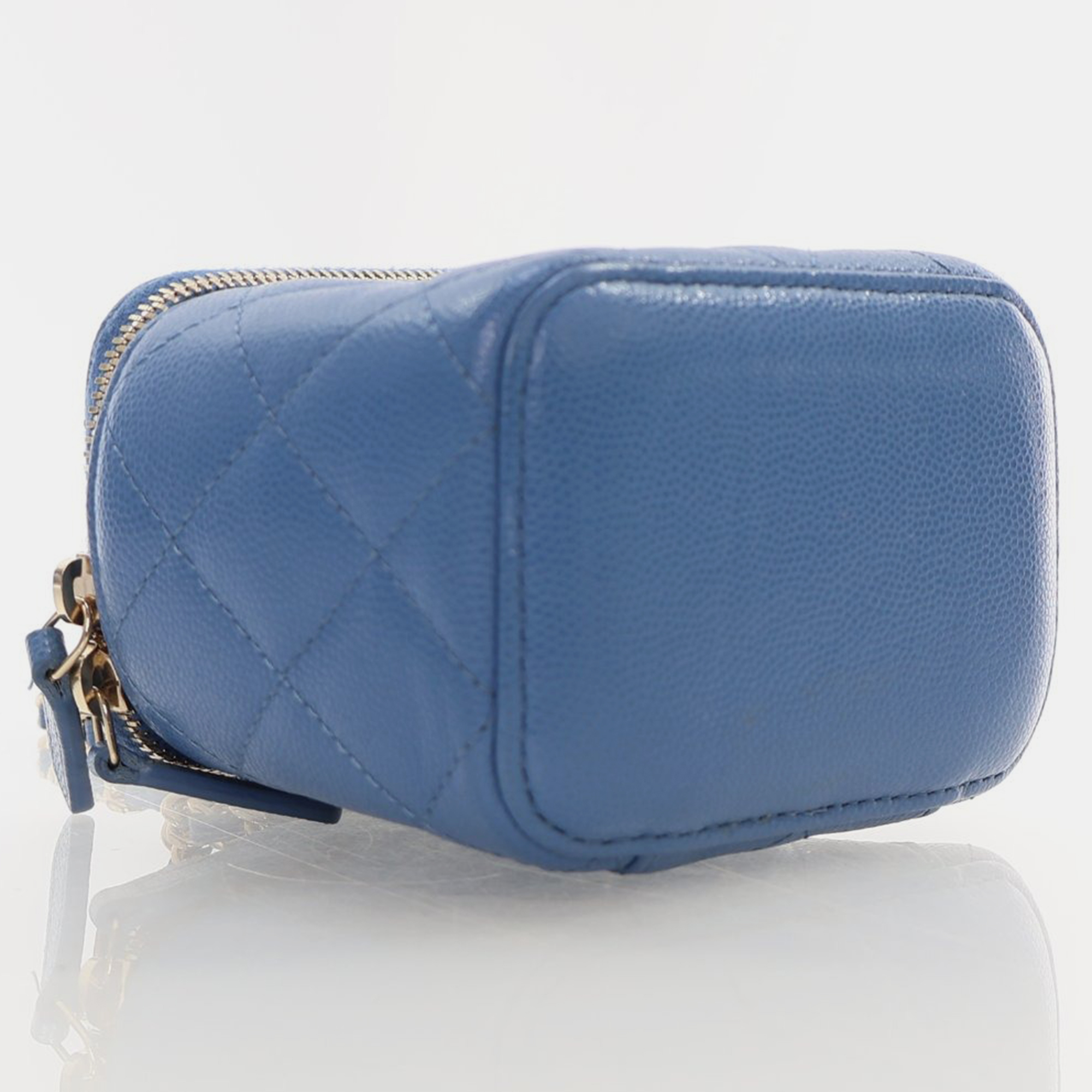Chanel Mini Light Blue Caviar Vanity 