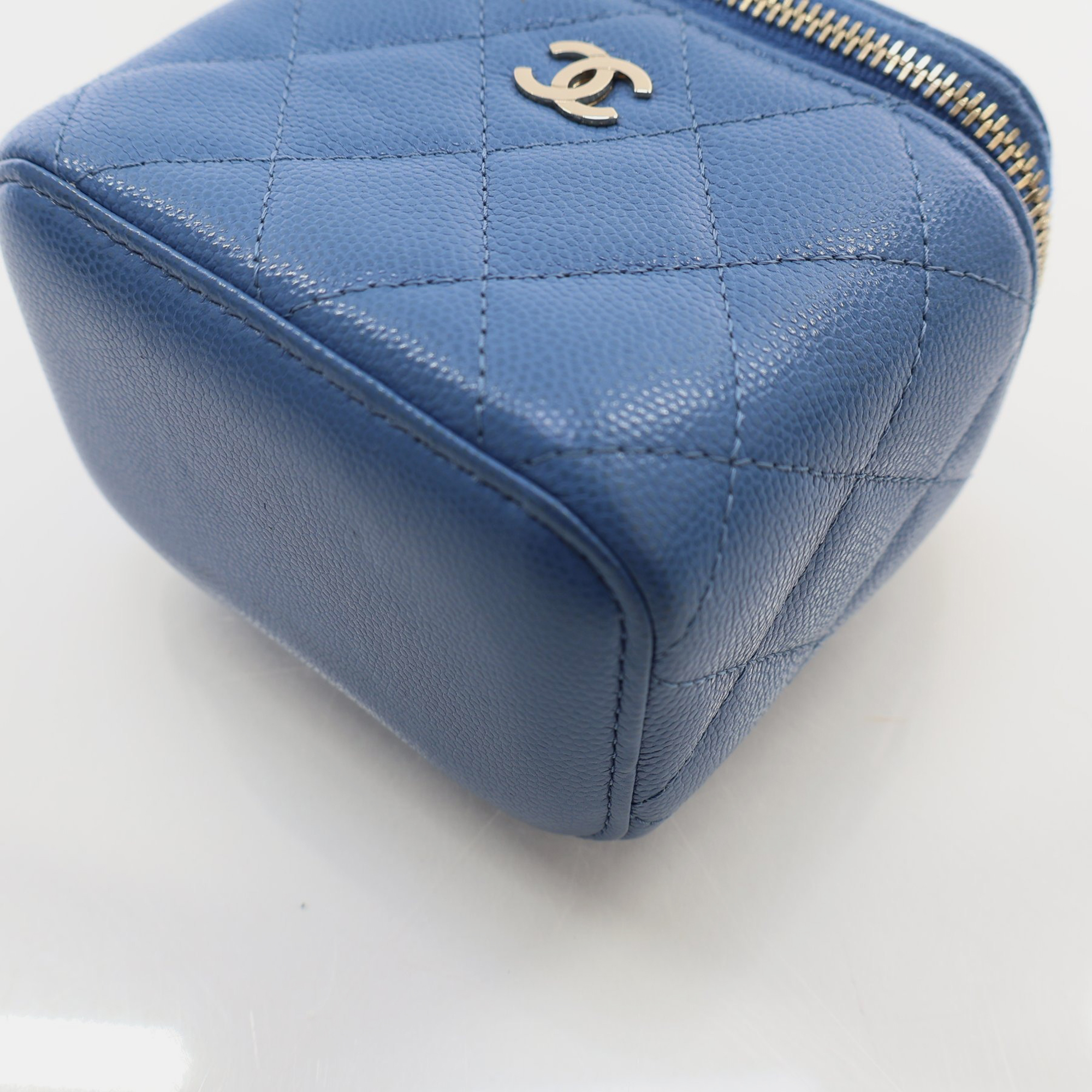 Chanel Mini Light Blue Caviar Vanity 