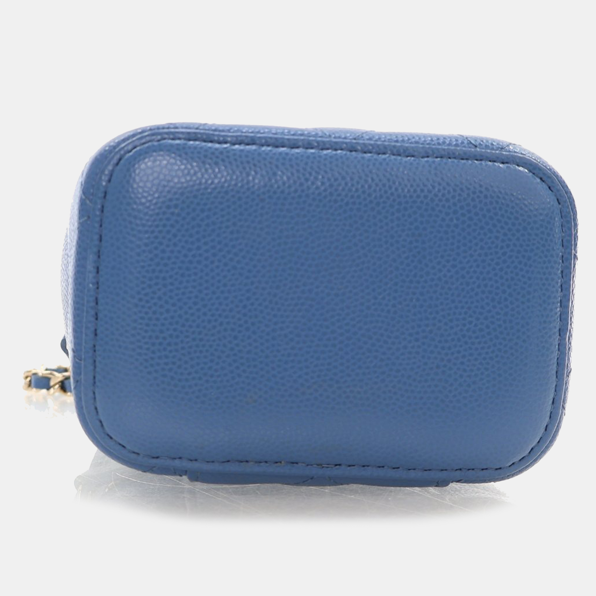Chanel Mini Light Blue Caviar Vanity 