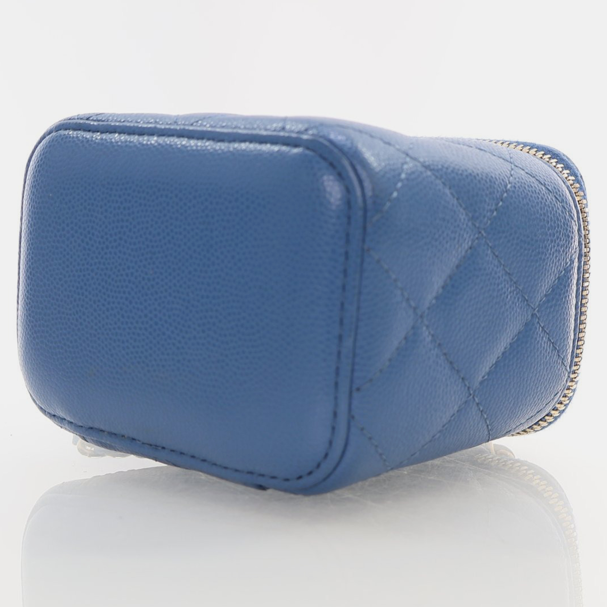 Chanel Mini Light Blue Caviar Vanity 